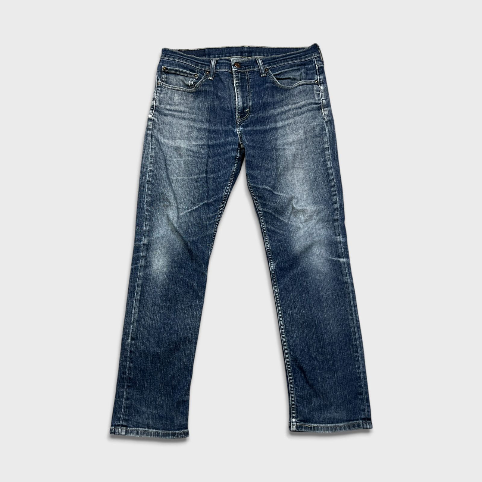 Levi's × Vintage Levi's 511 Jeans 34x28 Slim Fit Dark Wash Faded Denim Pants Size US 34 / EU 50 - 1 Thumbnail