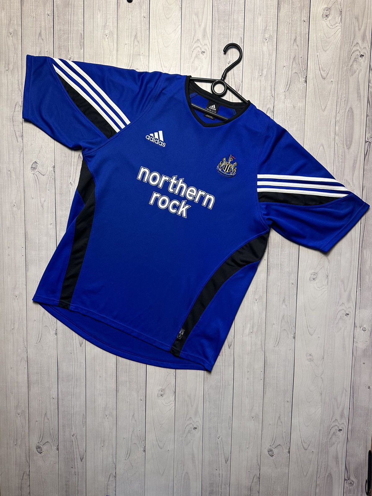 Adidas × Vintage Vintage New Castle United adidas soccer jersey L blue rare Size US L / EU 52-54 / 3 - 1 Thumbnail