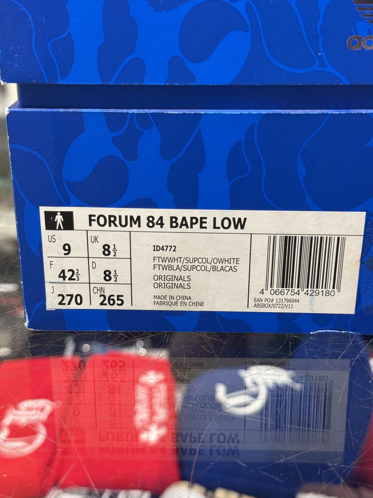 Bape Adidas Forum 84 Low Bape 30th Anniversary Blue Camo Size US 9 / EU 42 - 8 Thumbnail