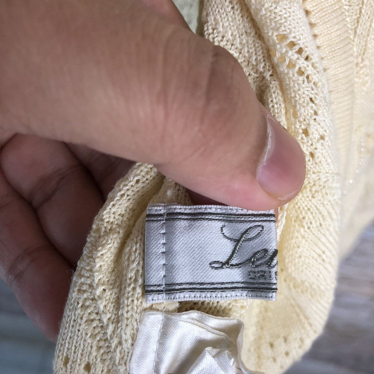 Homespun Knitwear × Japanese Brand Leilion Brown Cardigan vintage crochet Knitwear #A1202 Size M / US 6-8 / IT 42-44 - 10 Thumbnail