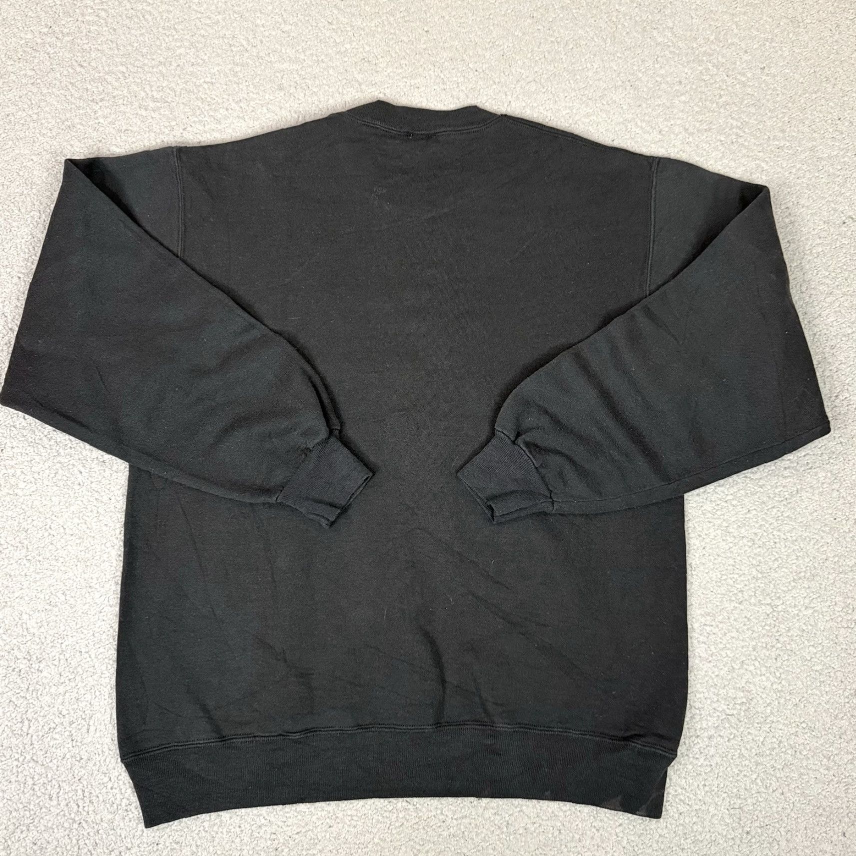 Vintage VINTAGE Crazy Shirts Hawaii Sweatshirt Mens L Black Embroidered Distressed Faded Orchid 80s 90s USA Beach Pullover Crew Neck Shirt Men L Black Size US L / EU 52-54 / 3 - 7 Thumbnail