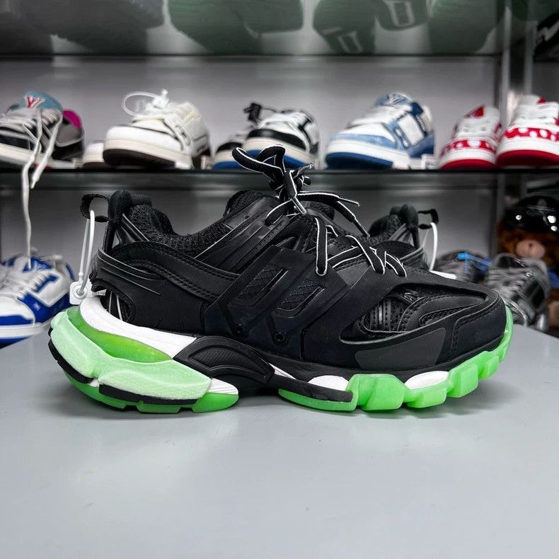 Balenciaga Balenciaga Track Sneakers in Black and Green-2505 Size US 7 / EU 40 - 3 Thumbnail