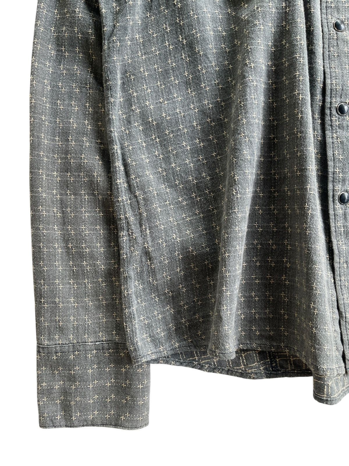 Japanese Brand Sraive Sashiko Style Western Shirt Size US L / EU 52-54 / 3 - 9 Thumbnail