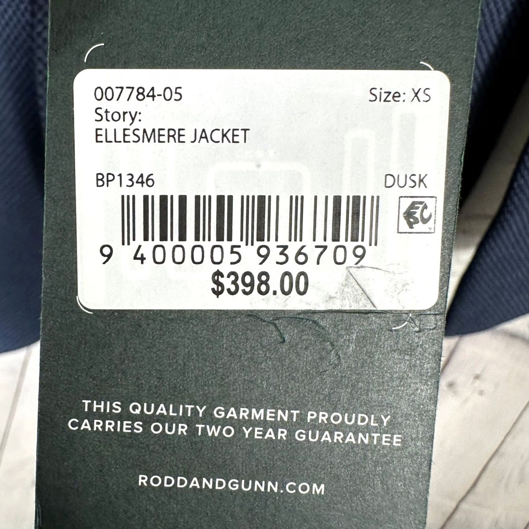 Rodd & Gunn Rodd & Gunn Ellesmere Jacket Blazer XS Mens Dusk Blue Wool Blend Notch Lapel Two-Button Front Sport Coat Regular Fit Size 34R - 3 Thumbnail
