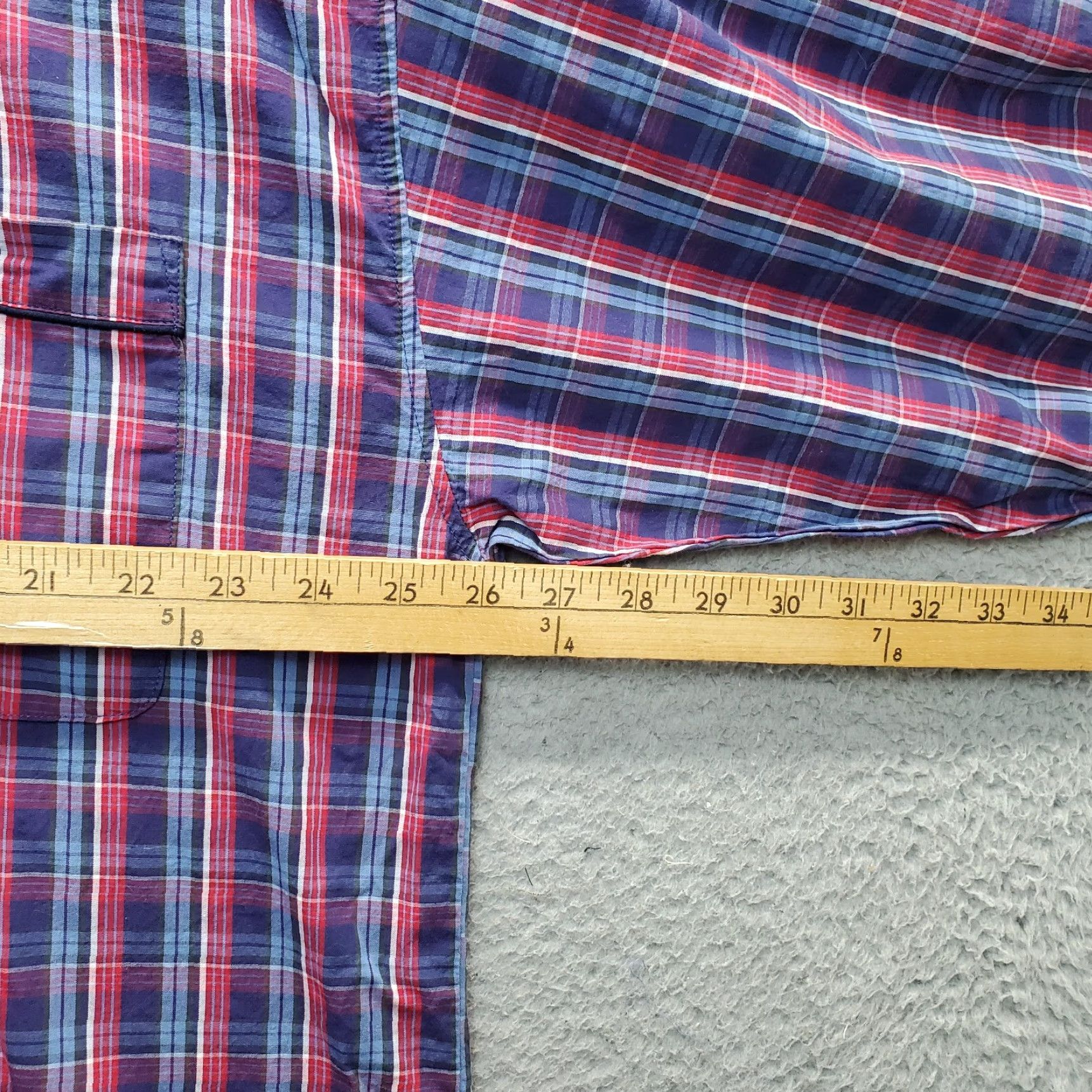 Polo Ralph Lauren Polo Ralph Lauren Pajama Shirt Mens XL Multi Plaid Collared Button Down Size US XL / EU 56 / 4 - 4 Thumbnail