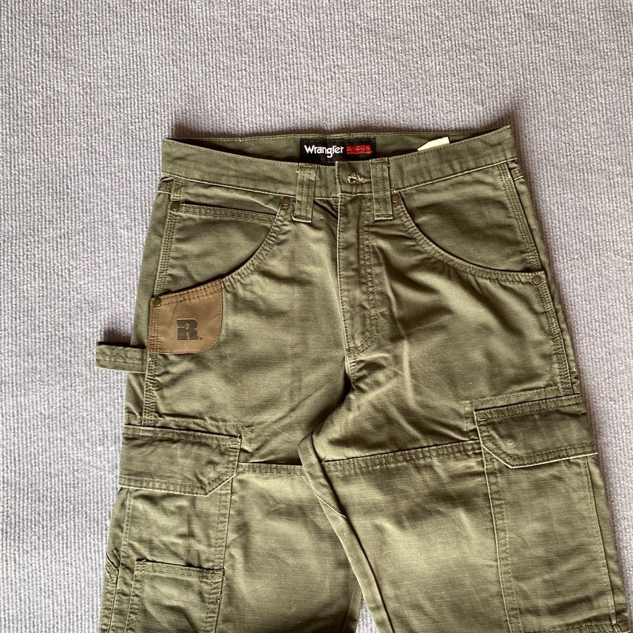 Carhartt × Wrangler (30x32) Crazy Vintage Wrangler Cargo Riggs Workwear Size US 30 / EU 46 - 2 Thumbnail
