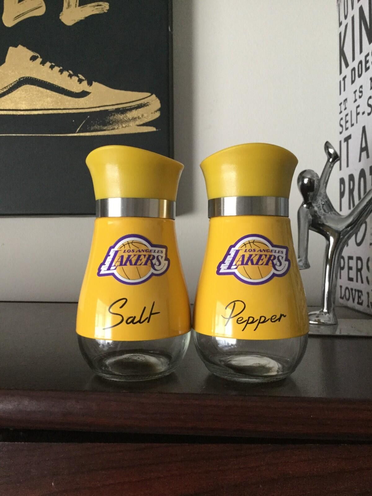 The Unbranded Brand Los Angeles Lakers Stainless Steel Salt & Pepper Shaker Set Size ONE SIZE - 1 Preview