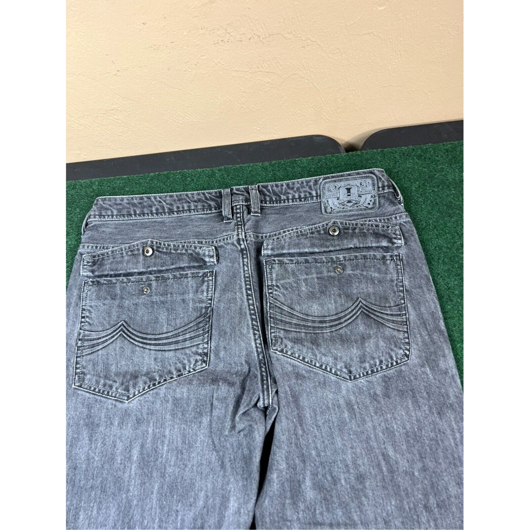 Vintage i Buffalo Daran Men's Slim Straight Denim Black Jeans Size 34 X 28 Size US 34 / EU 50 - 2 Thumbnail