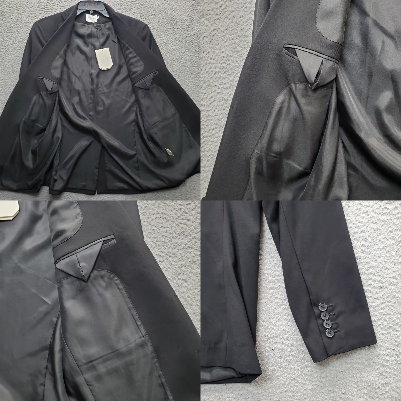 Vintage Shades of Grey by Micah Cohen Blazer Jacket Womens Large Black Single-Breasted Women L Blazer Black Mens Womens Boys Girls Size L / US 10 / IT 46 - 8 Thumbnail