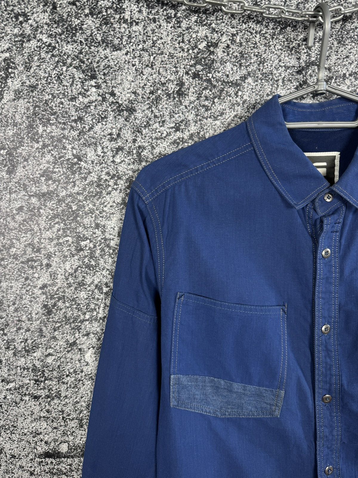 G-Star G-Star Raw Faeroes Work Mix Denim Shirt Button Up Size L Size US L / EU 52-54 / 3 - 3 Thumbnail