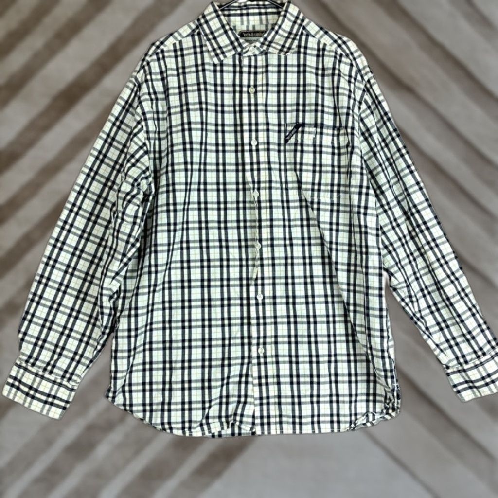 jeans untucked dress shirt Wrinkle-Free Hillside Select Shirt Blue