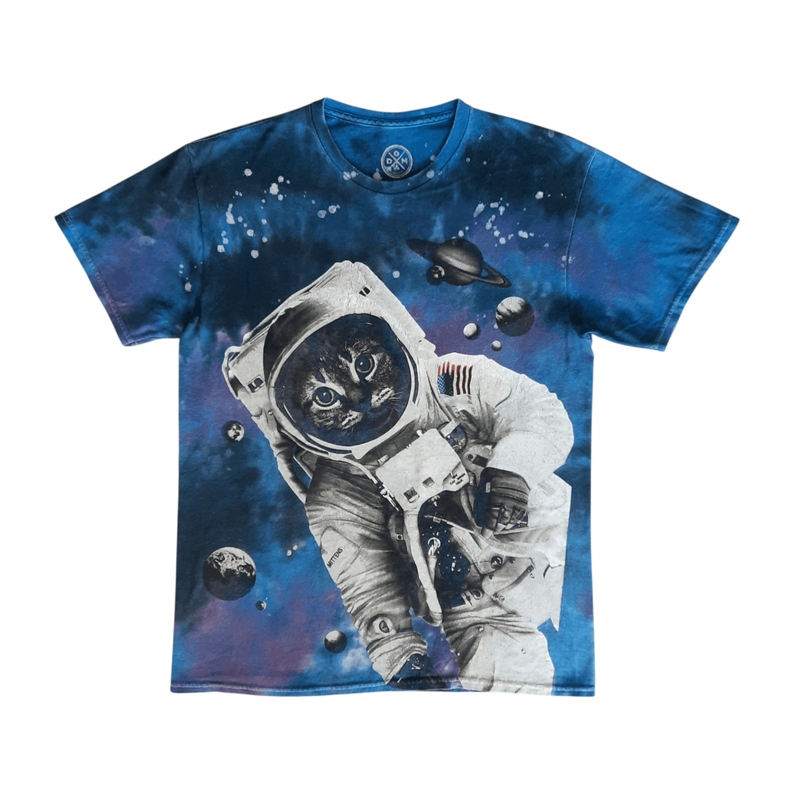Japanese Brand 💥 D.O.M space cat galaxy overprint dye tshirt Size US M / EU 48-50 / 2 - 1 Thumbnail