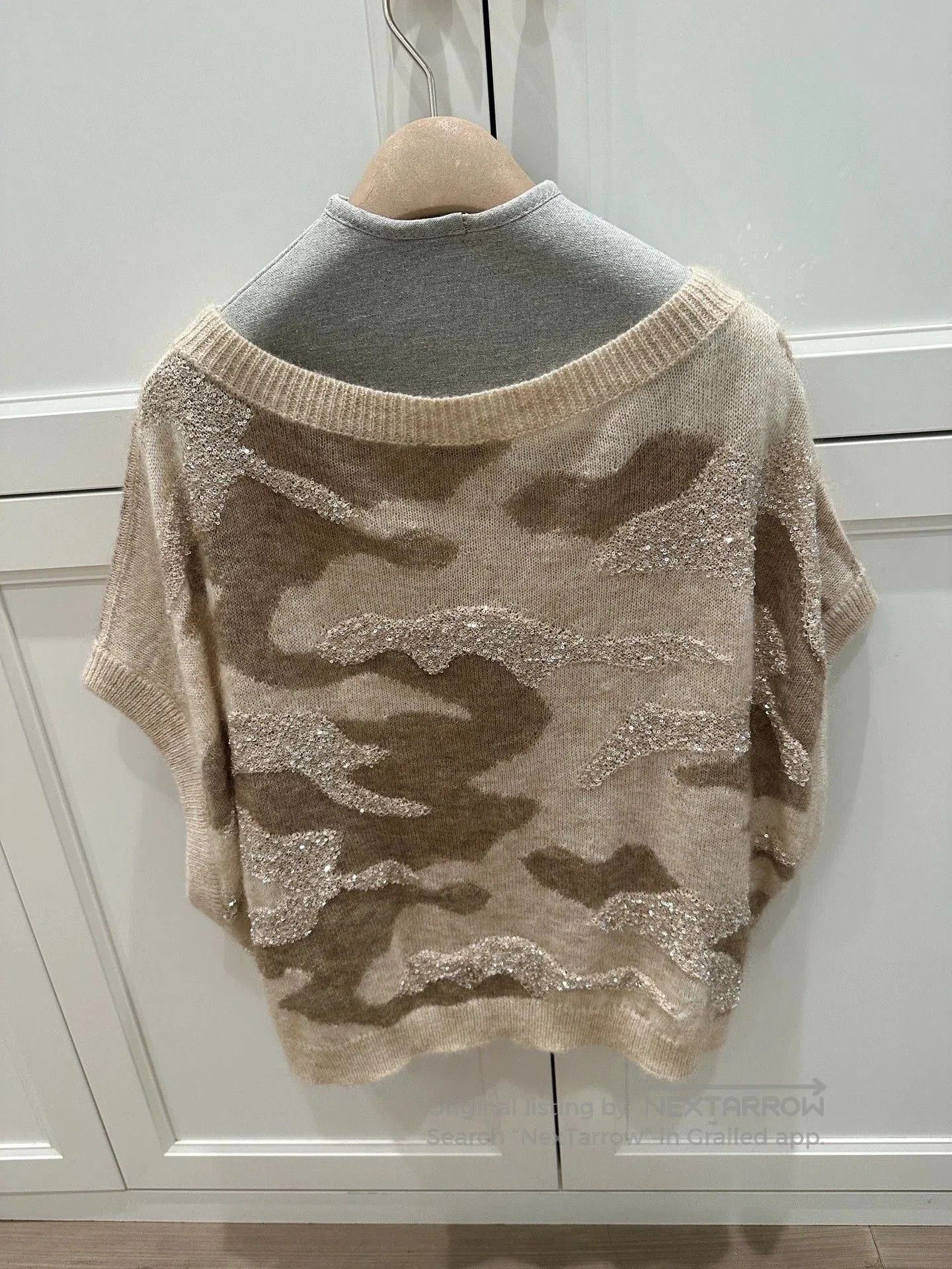 Balenciaga beige sparkling vest by Brunello Cucinelli. Size US S / EU 44-46 / 1 - 3 Thumbnail