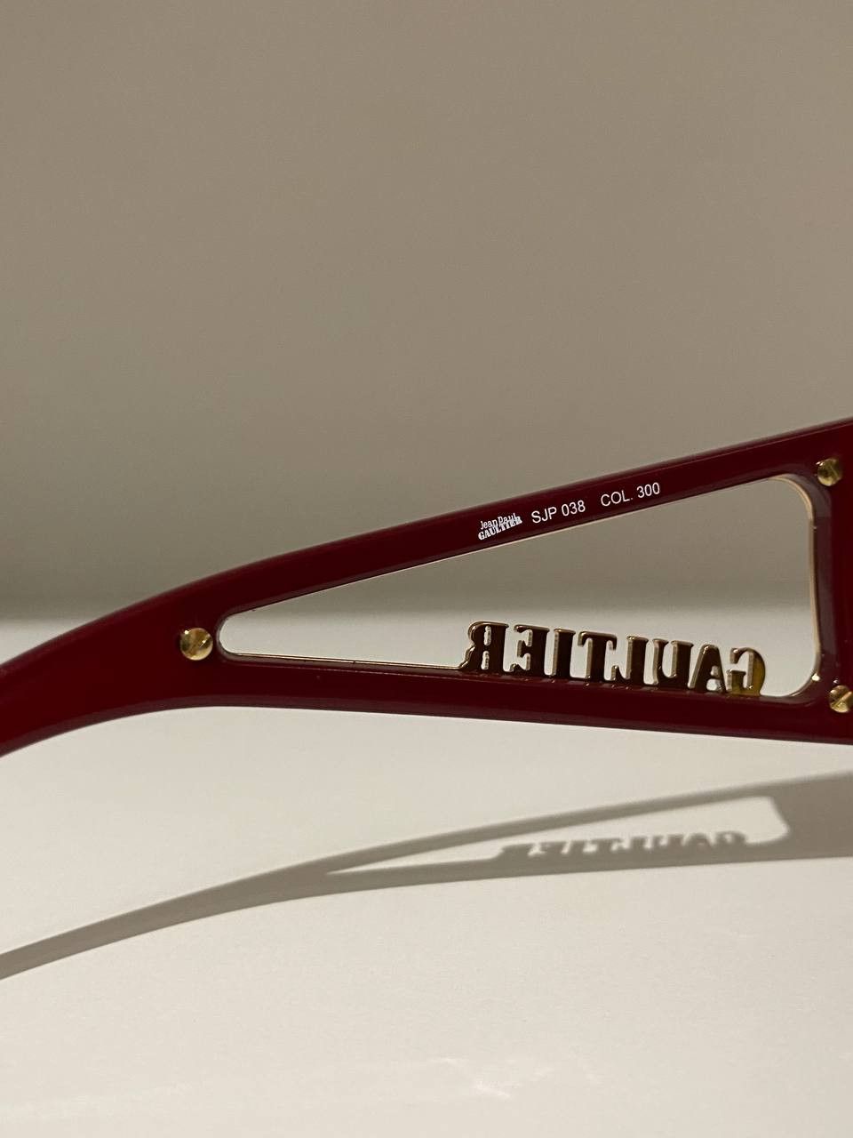 Jean Paul Gaultier Jean Paul Gaultier JPG Logo Mask Oversized Sunglasses Y2K Size ONE SIZE - 12 Thumbnail