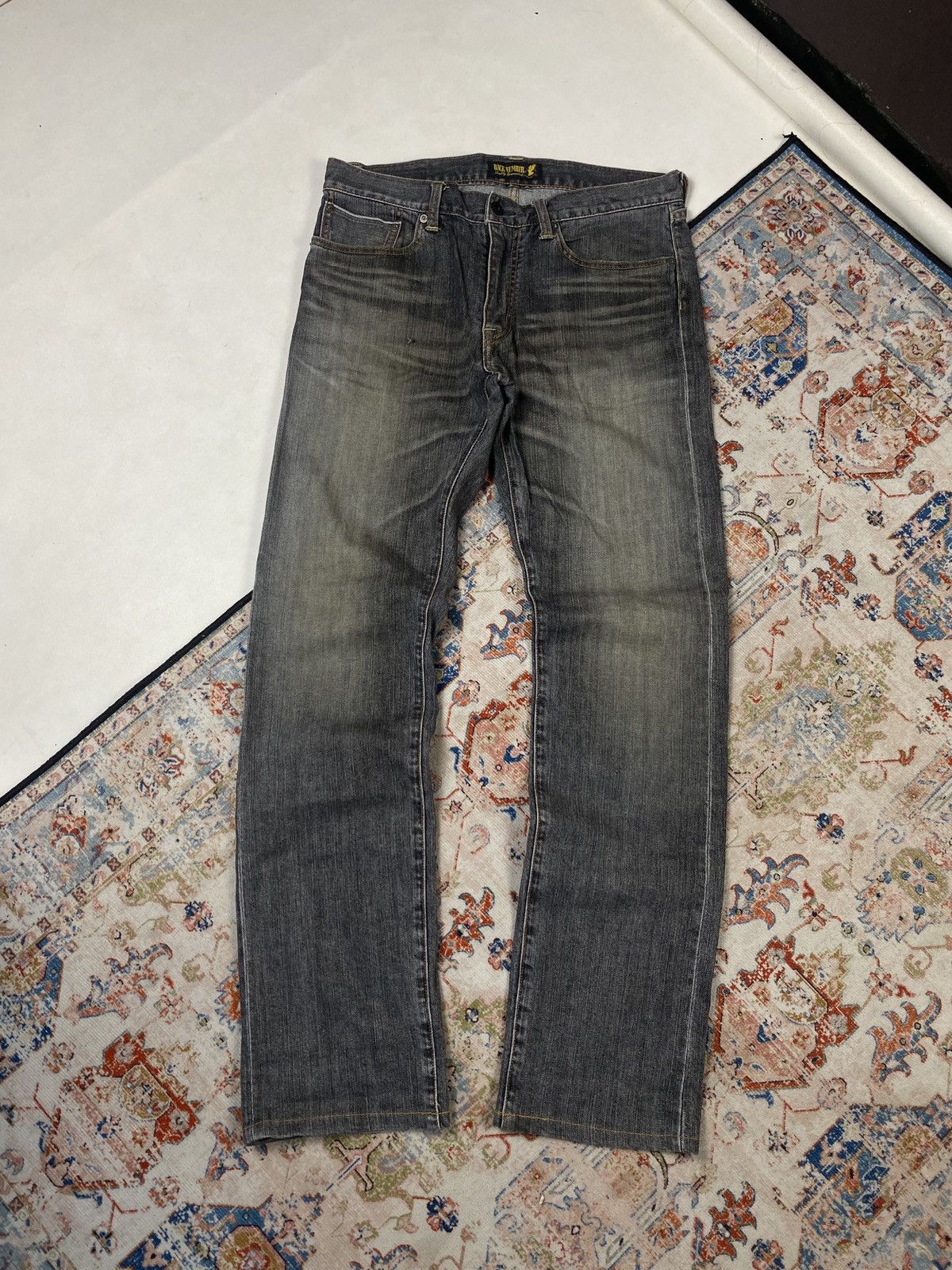 Japanese Brand × Vintage Longpants Selvedge BackNumber Grey Size US 33 - 3 Thumbnail