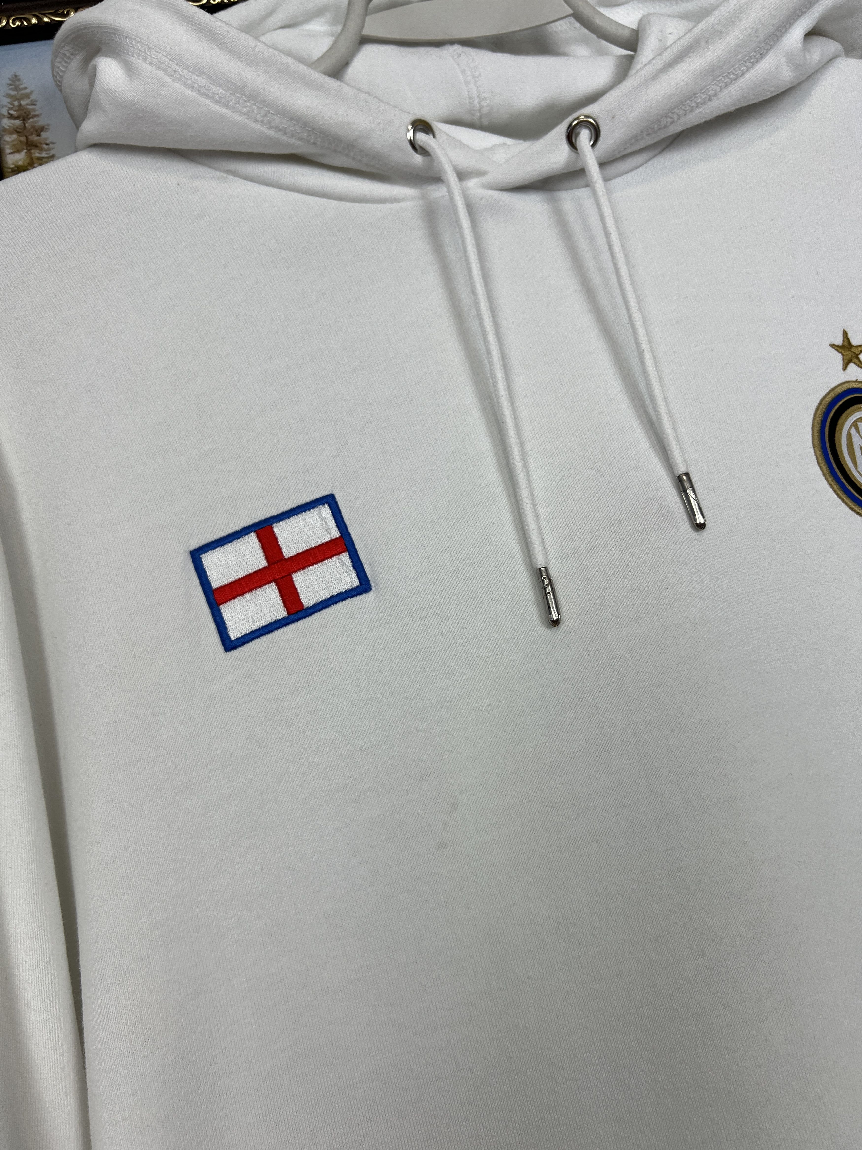 Nike Vintage Nike Inter Milan Football Hoodie White Soccer Jacket Size US XL / EU 56 / 4 - 4 Thumbnail