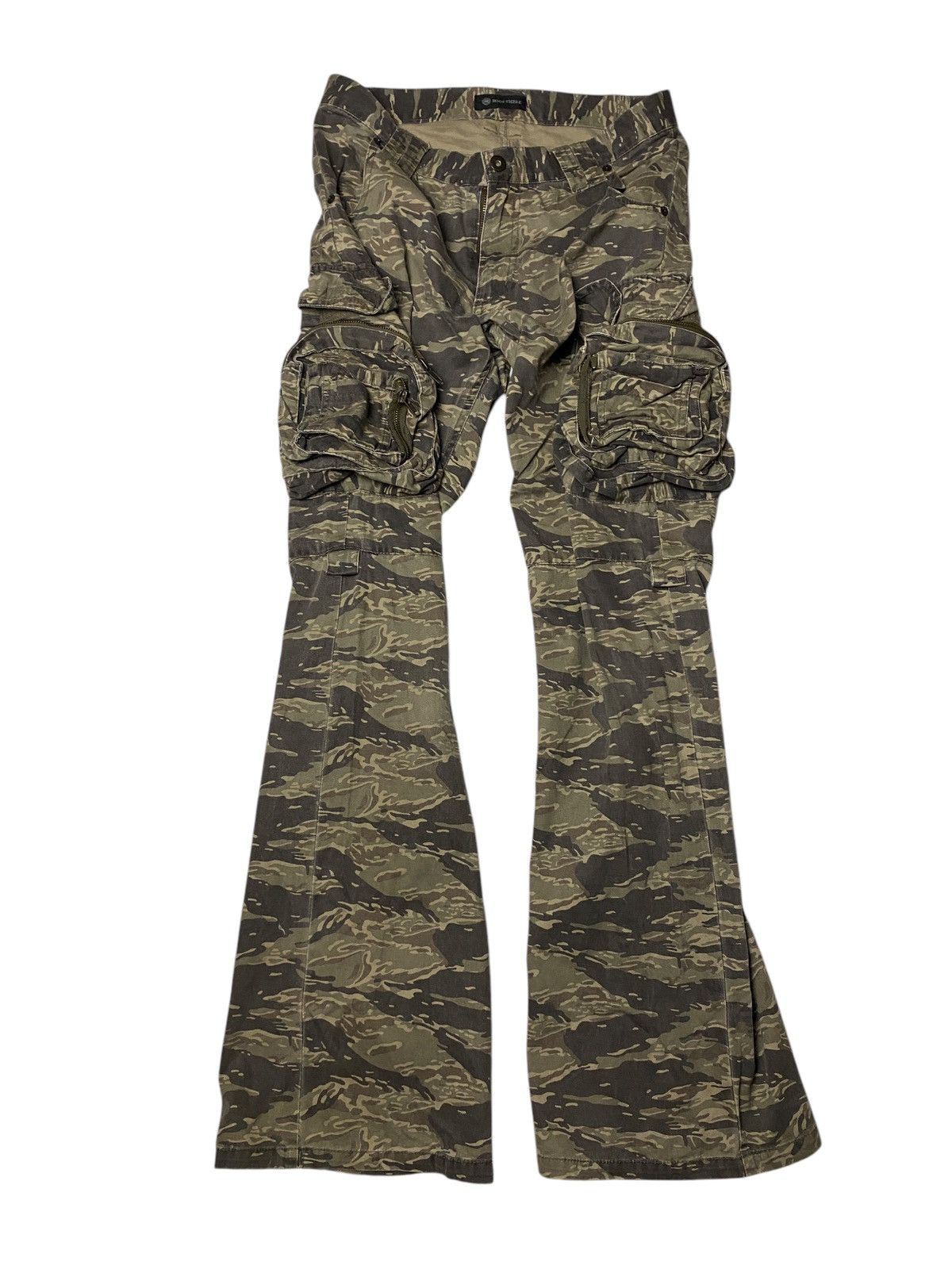 If Six Was Nine 2000's Root Three 3D Multipocket Gimmick Flared Pants Size US 29 - 2 Thumbnail