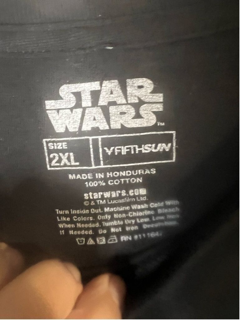 Star Wars Men's Fifth Sun Star Wars Baby Yoda T-shirt Black Size 2XL Size US XXL / EU 58 / 5 - 3 Thumbnail