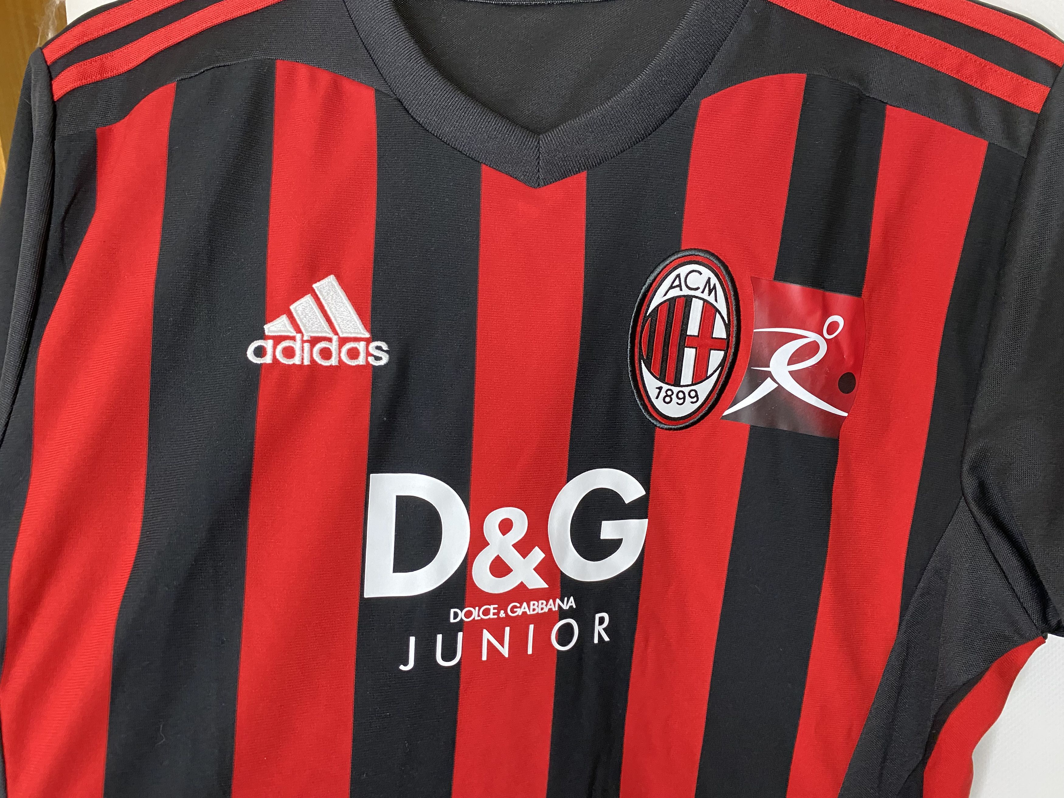 Adidas AC MILAN 2009 HOME PLAYER ISSUE FOOTBALL SHIRT SOCCER JERSEY Size US S / EU 44-46 / 1 - 4 Thumbnail