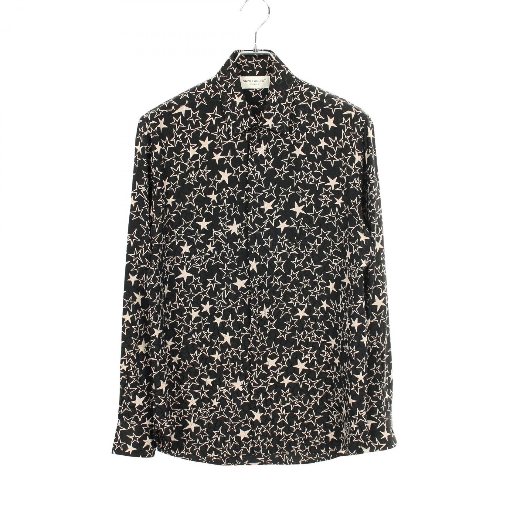 Yves Saint Laurent Yves Saint Laurent Saint Laurent Paris Star Silk Shirt Textile Tops 564172 DUTY FREE for USA Size ONE SIZE - 1 Thumbnail