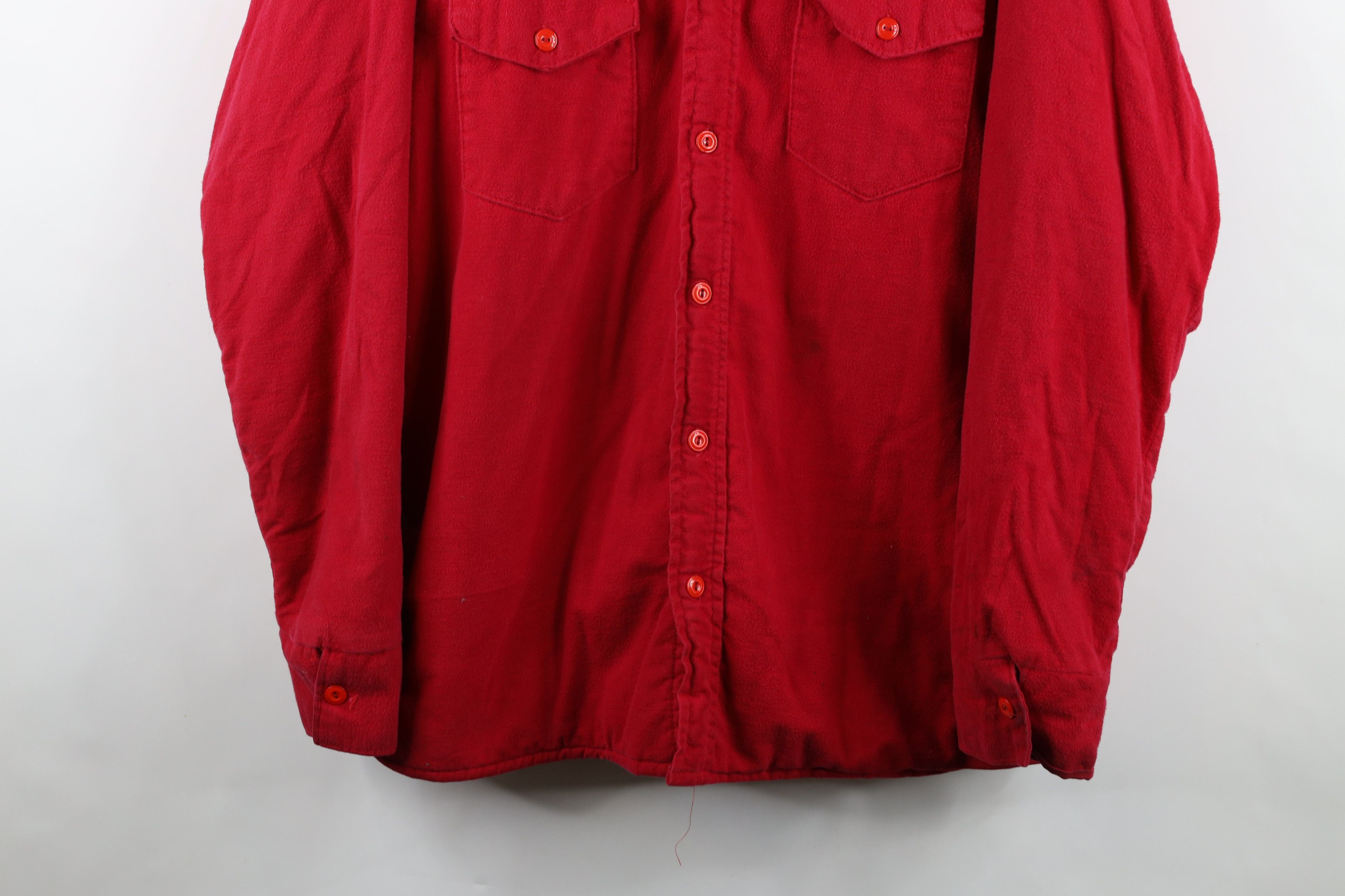 Vintage Vintage 70s Streetwear Chamois Cloth Shirt Jacket USA Size US XL / EU 56 / 4 - 3 Thumbnail