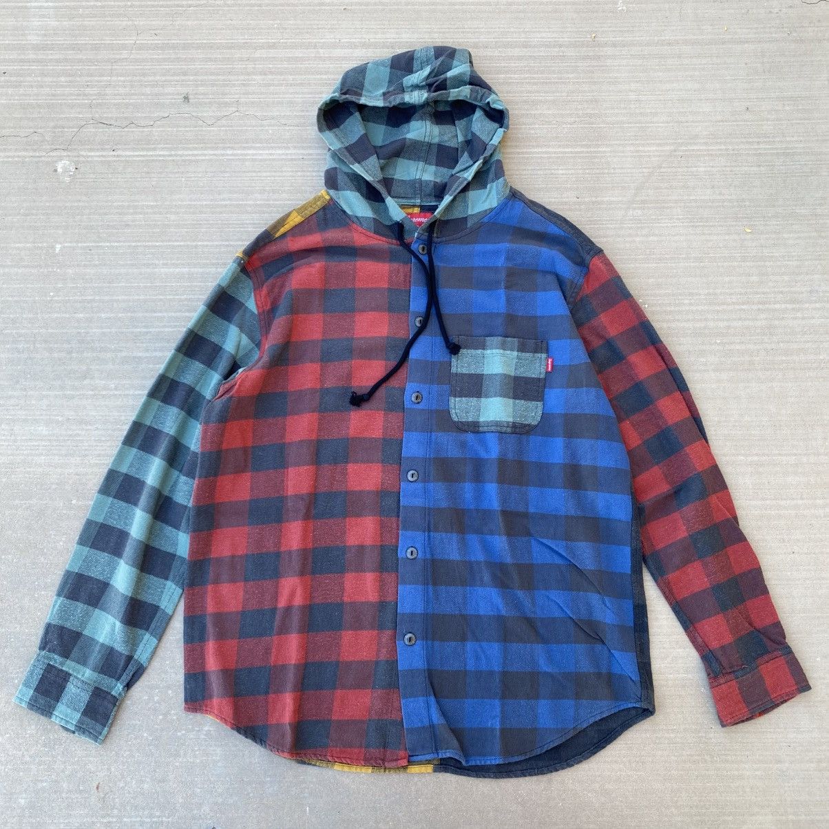 Supreme Supreme Hooded Buffalo Plaid Flannel Shirt Multicolor 2017 Size US L / EU 52-54 / 3 - 7 Thumbnail