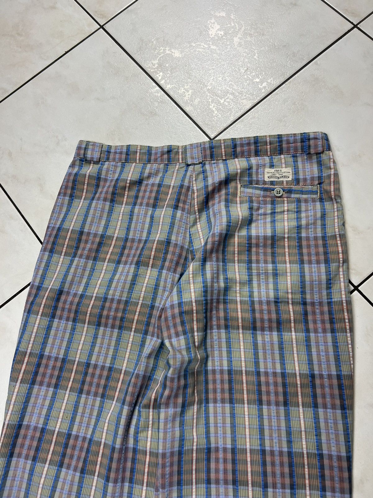 Levi's Vintage Levi’s CIVVY Street classic check seersucker pants Size US 34 / EU 50 - 13 Thumbnail