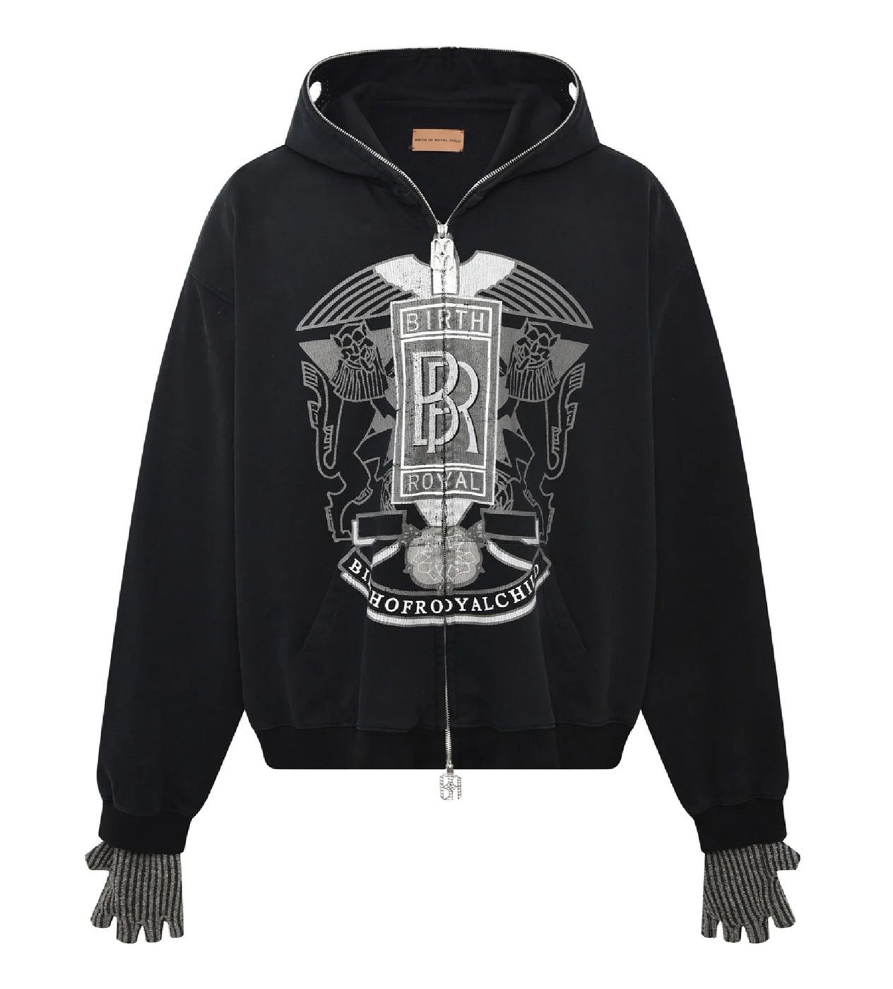 Birth of Royal Child Royce Crown Hoodie Black Size US M / EU 48-50 / 2 - 1 Thumbnail