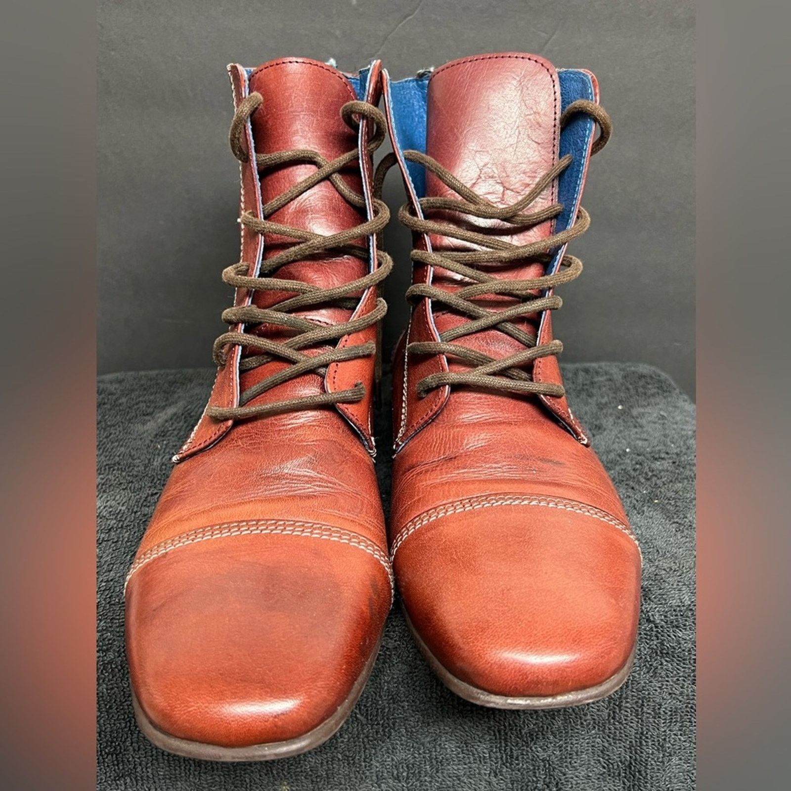 John Fluevog John Fluevog Sal Boots Burgundy Red Cap Toe Men’s HANDMADE Size US 7 / EU 40 - 6 Thumbnail