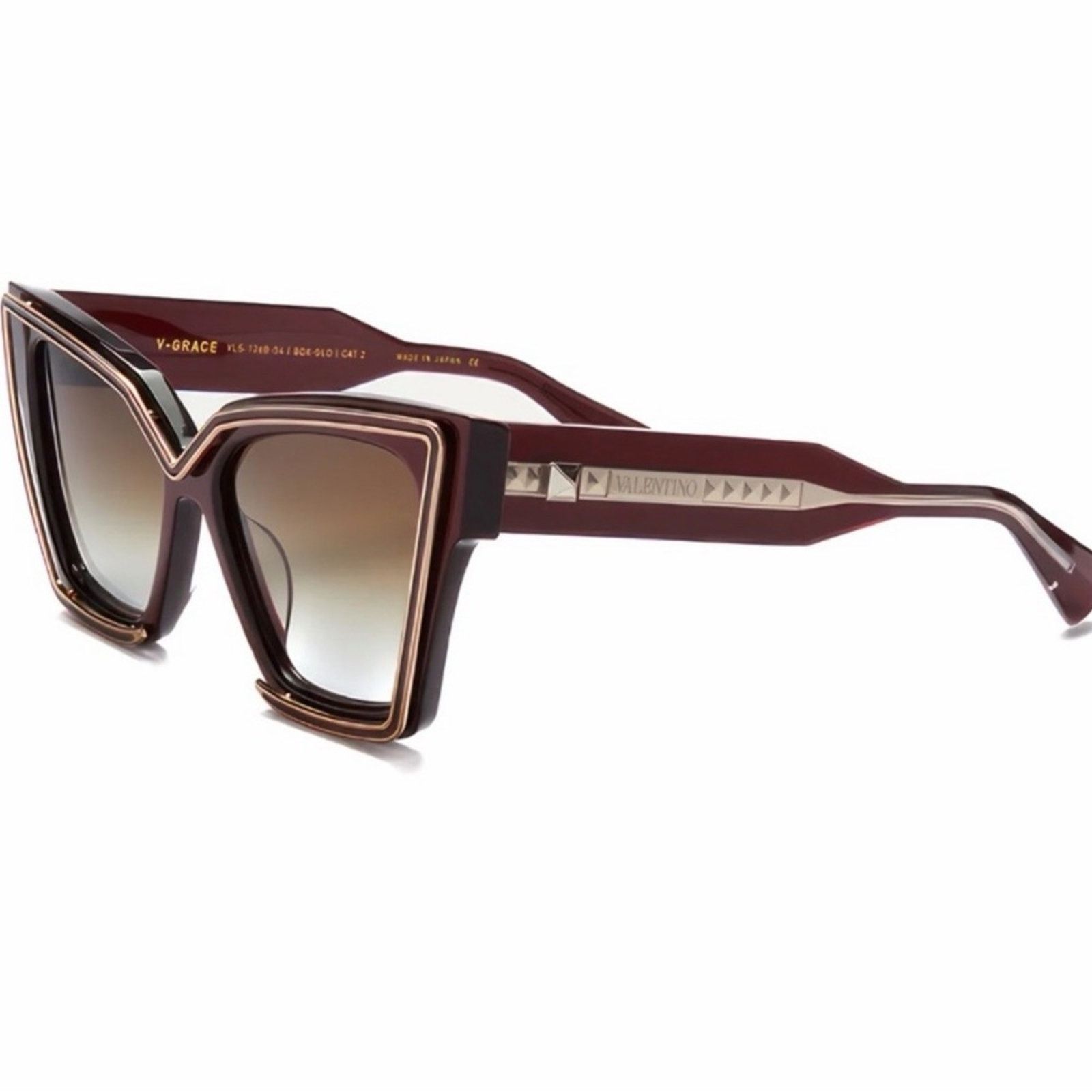 Valentino New! Valentino V GRACE VLS 126B Chic Sunglasses, Authentic Size ONE SIZE - 7 Thumbnail