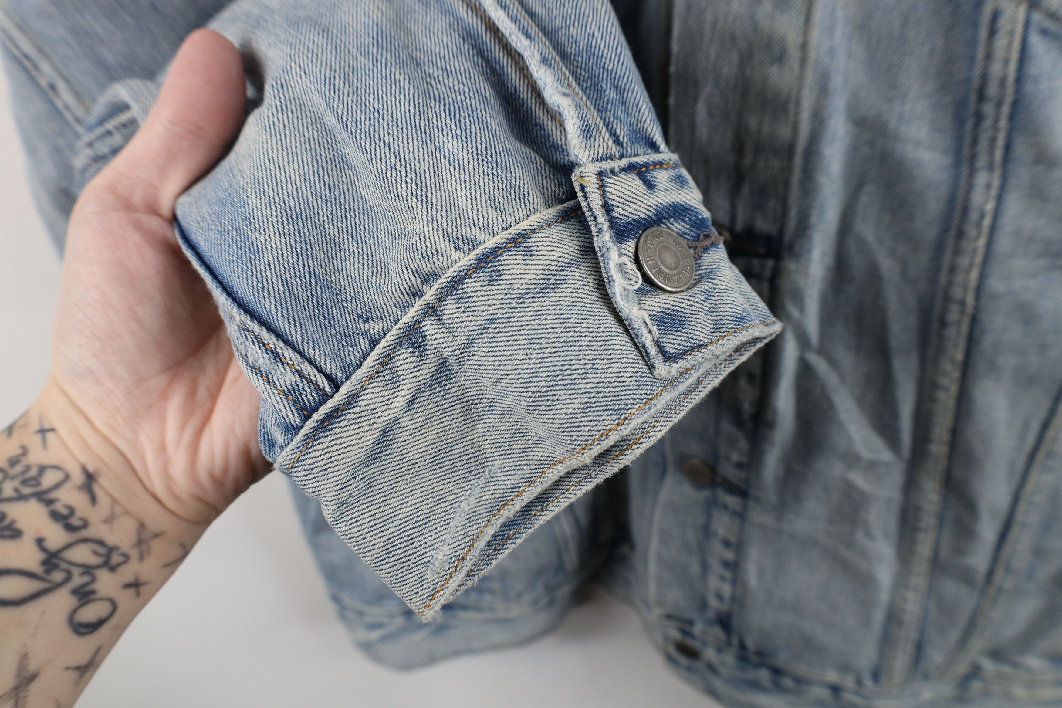 Ralph Lauren Vintage Ralph Lauren Spell Out Denim Jean Trucker Jacket Size US L / EU 52-54 / 3 - 7 Thumbnail