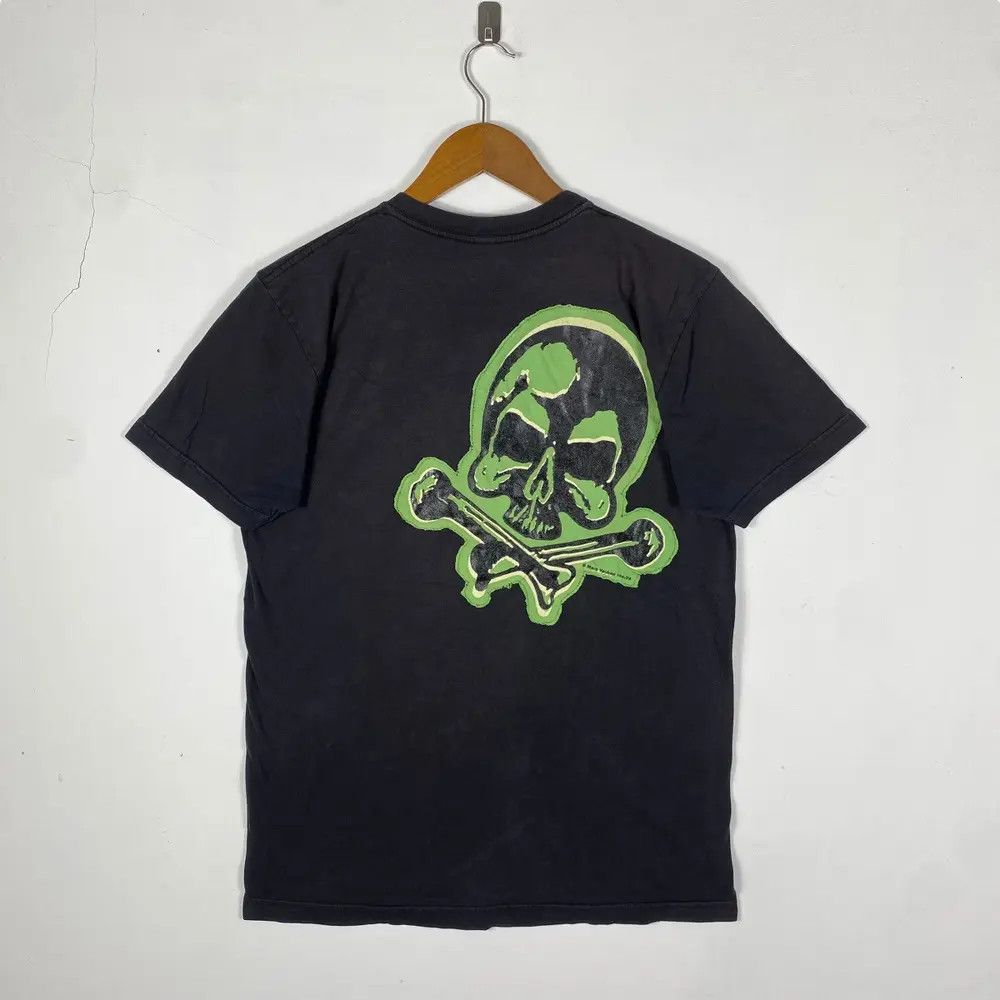 Vintage Vintage 00's MARC VACHON Hazard Cross Bone Tee Shirt Size US M / EU 48-50 / 2 - 5 Thumbnail