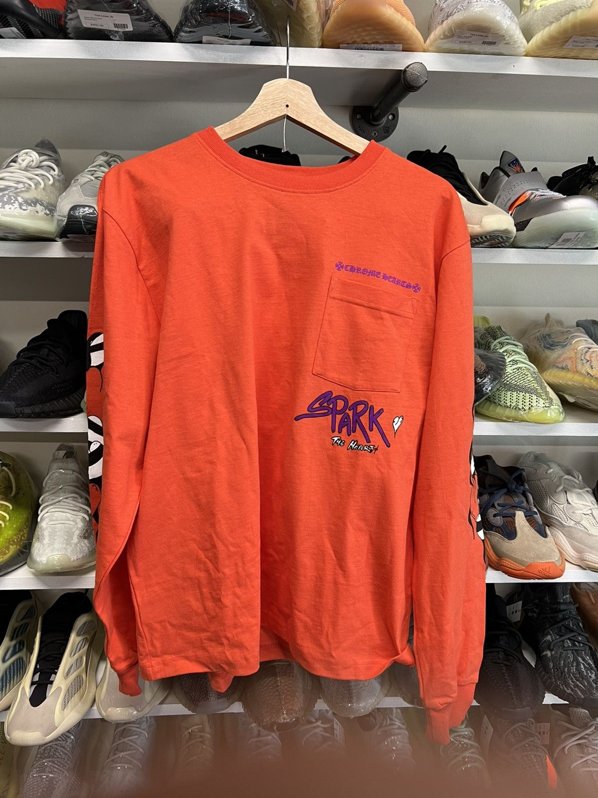 Chrome Hearts Matty Boy Sadistic Lipstick L/S T-Shirt Red