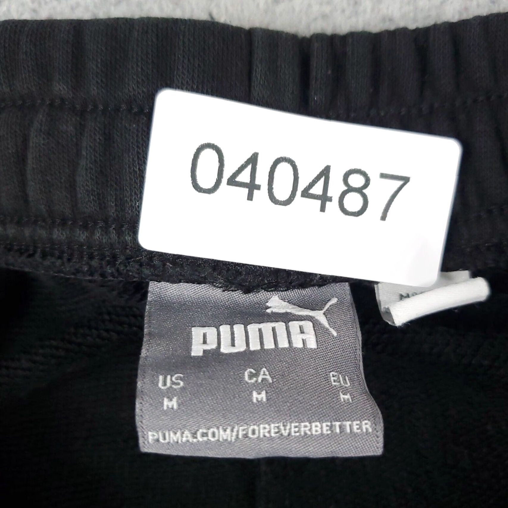 Puma Puma Mens Medium Black Sweat Shorts Running Training Sports Size US 31 - 7 Thumbnail