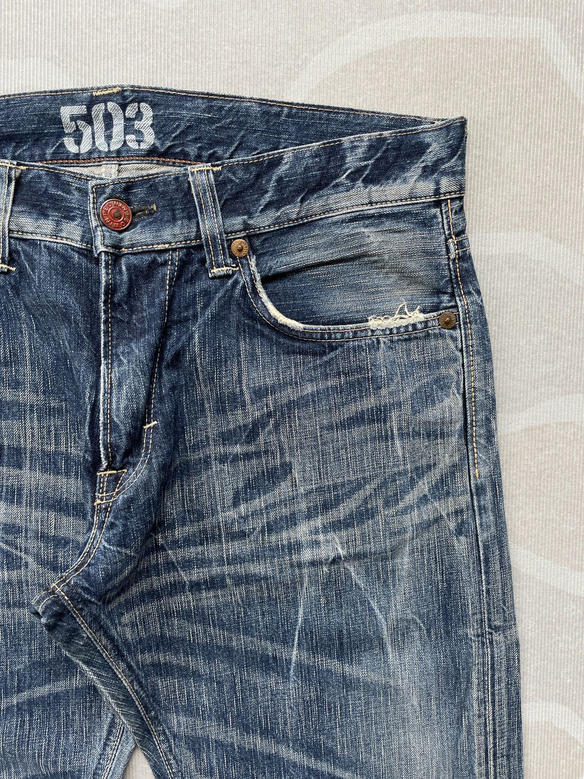 Edwin Edwin 503 Blue Trip Jeans Size US 36 / EU 52 - 4 Thumbnail