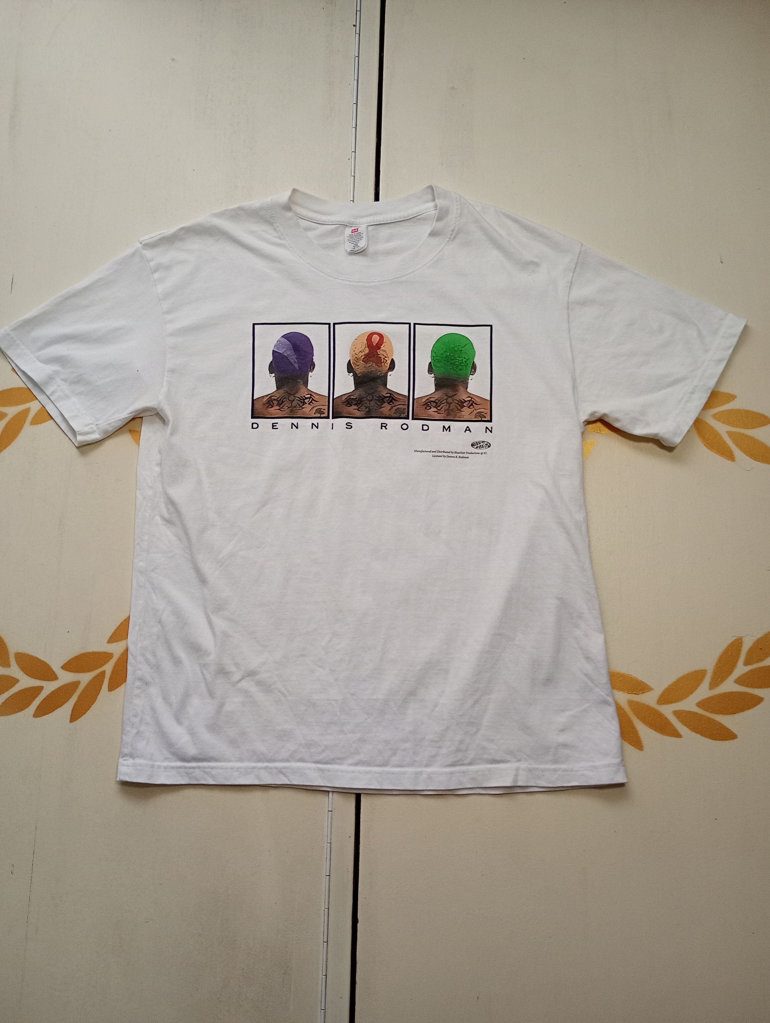 Other Dennis Rodman Blue Hair T-Shirt 2008 Size US M / EU 48-50 / 2 - 2 Thumbnail
