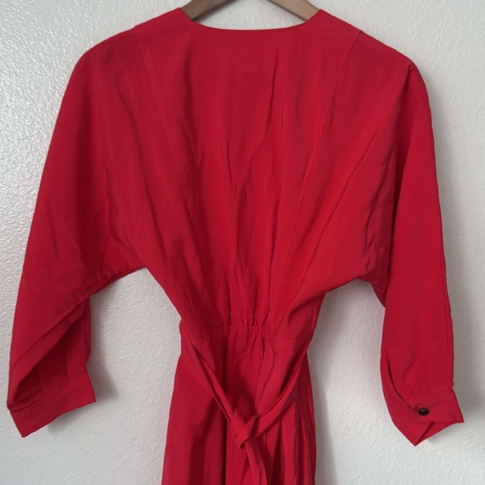 ba&sh BA&SH 0 Red A-Line Midi Dress Size XS / US 0-2 / IT 36-38 - 8 Thumbnail