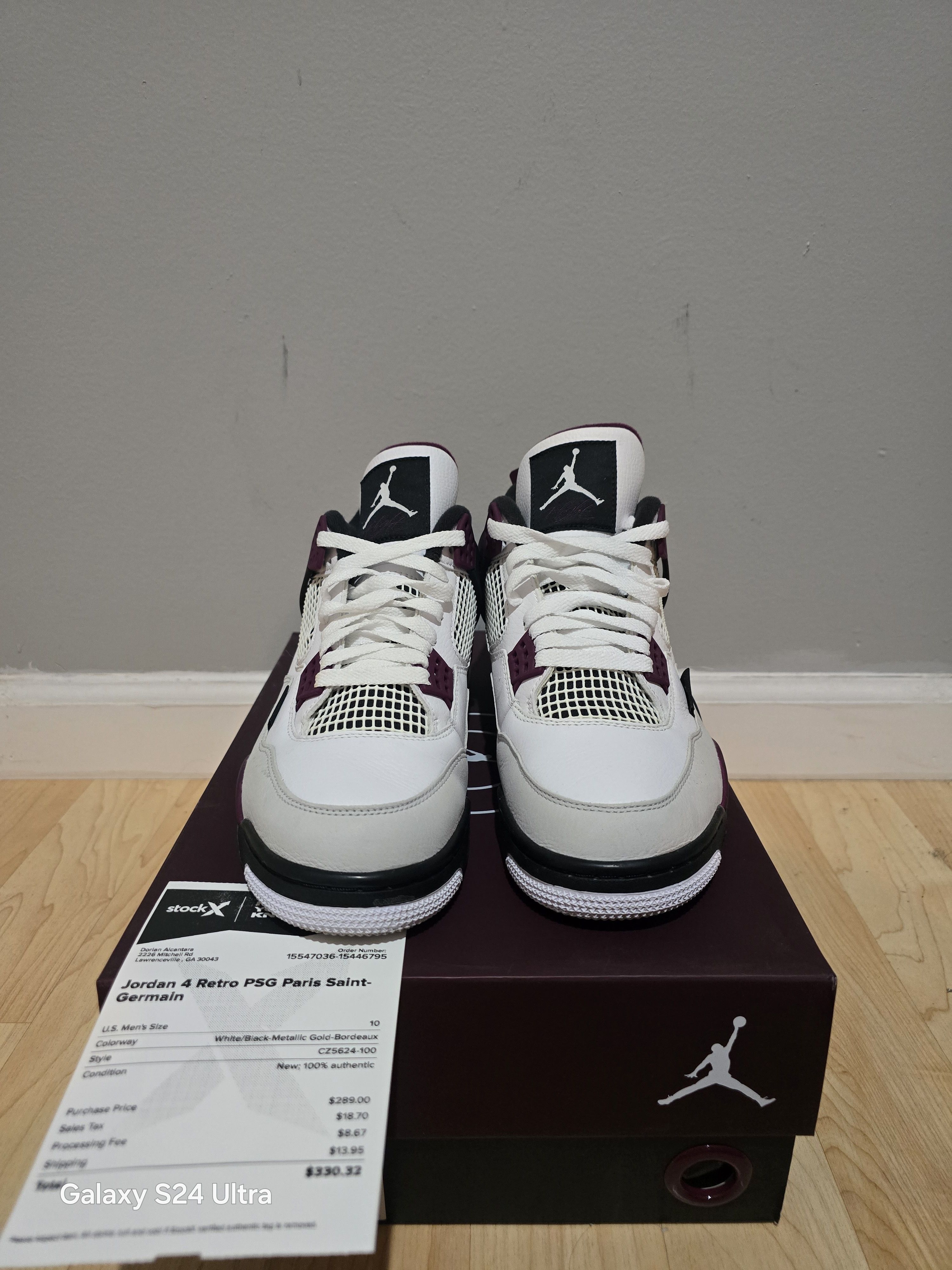 Jordan Brand Jordan 4 PSG Size US 10 / EU 43 - 4 Thumbnail