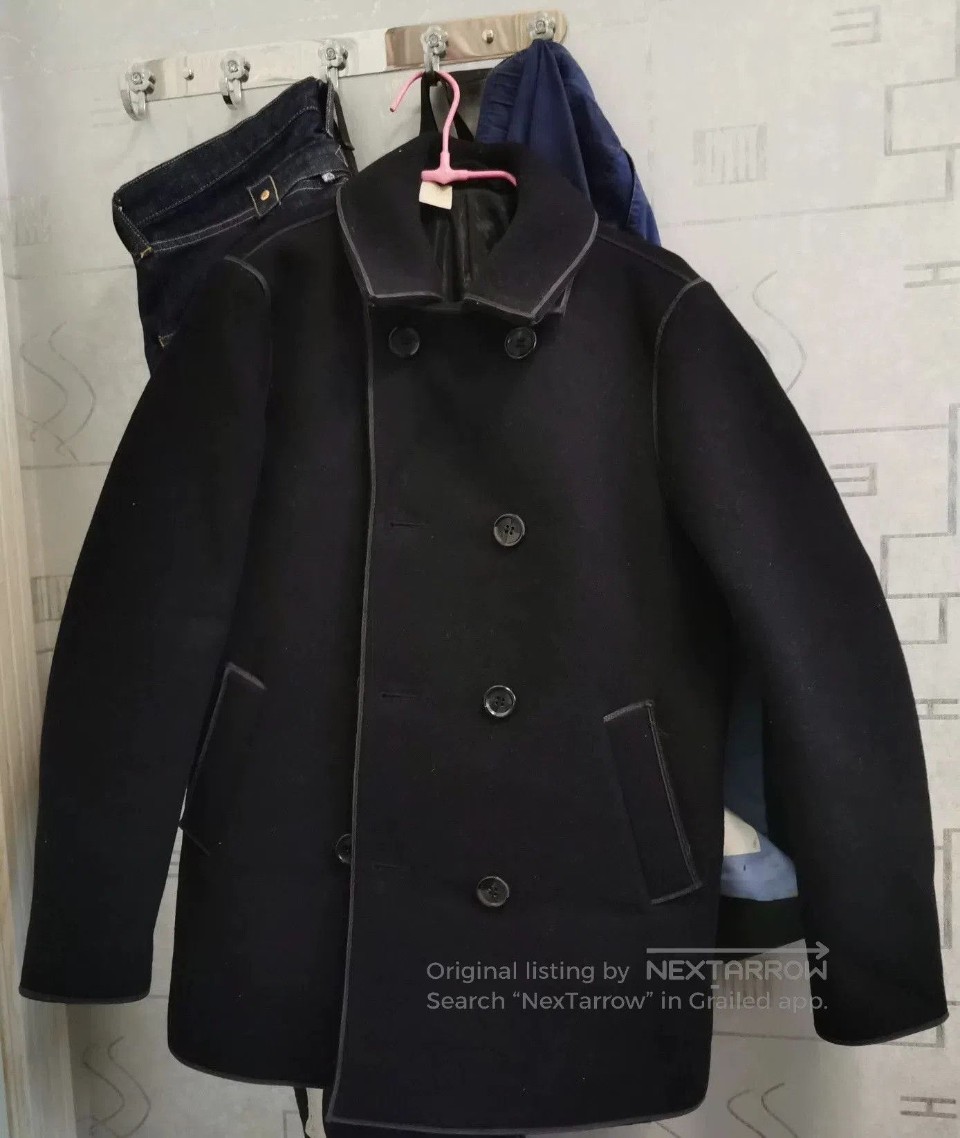 N.Hoolywood n.hoolywood Wool Double-Breasted Coat. Size US XXS / EU 40 - 5 Thumbnail