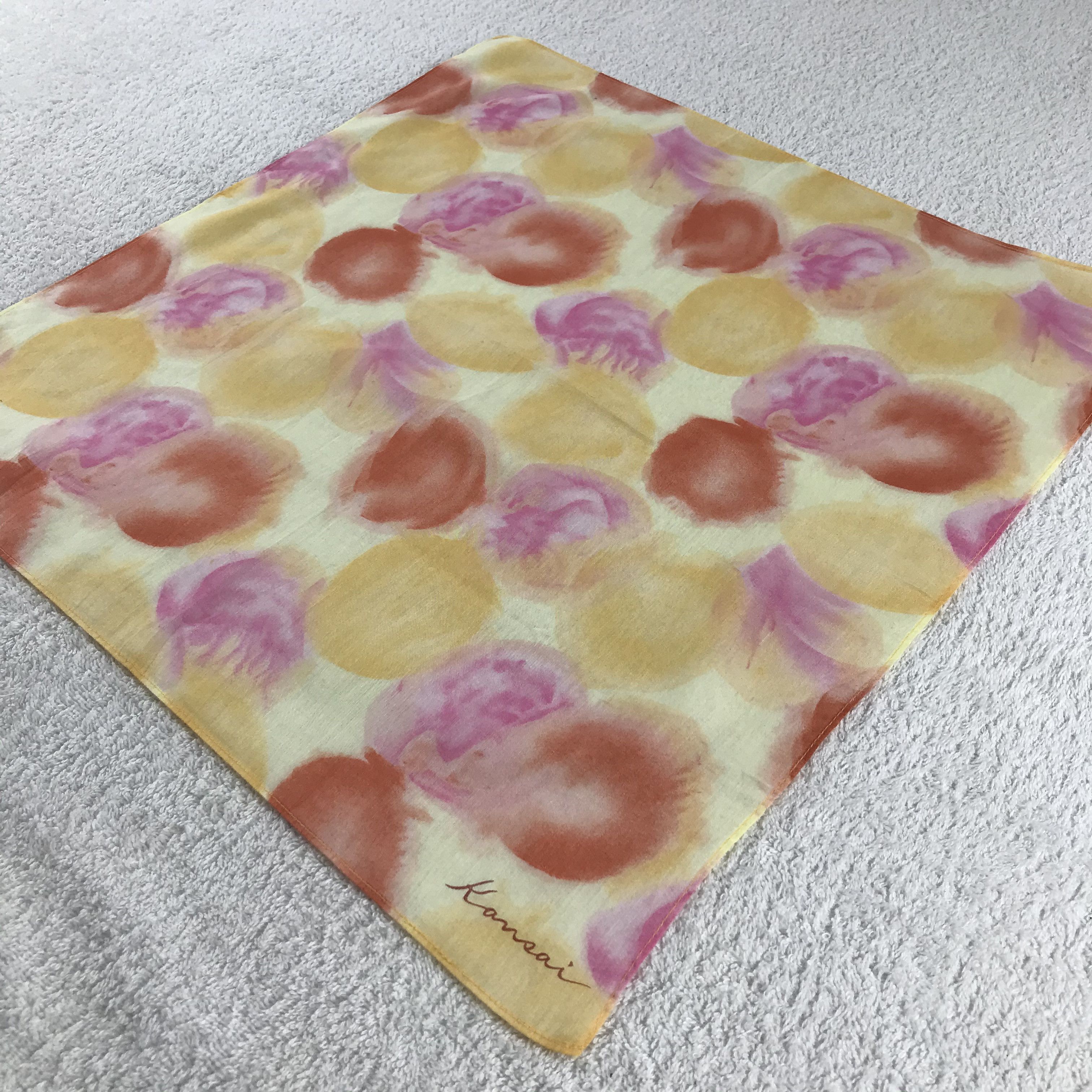 Kansai Yamamoto × Vintage Kansai Bandana / Handkerchief / Neckerchief - S199 Size ONE SIZE - 2 Thumbnail