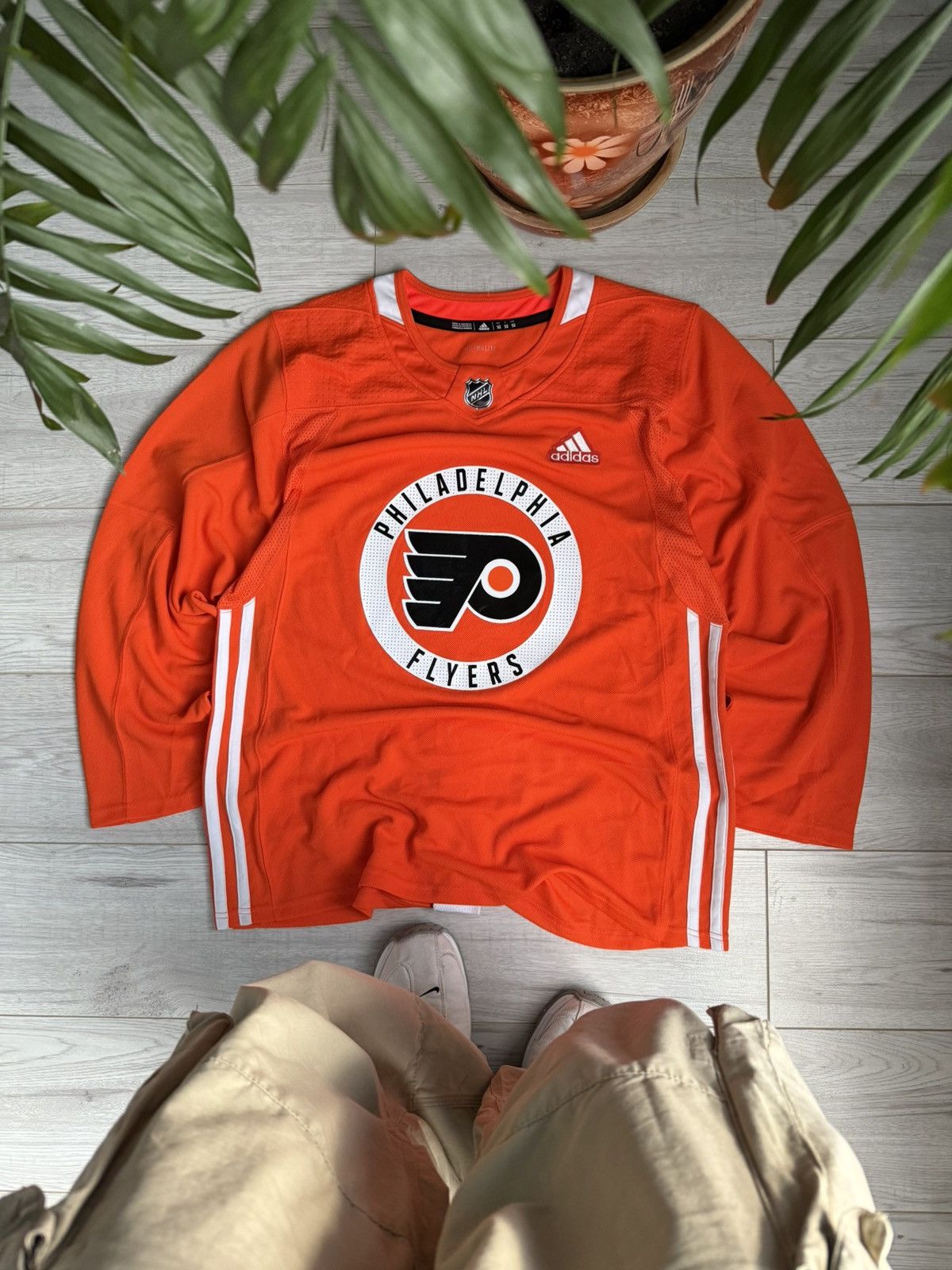 Adidas × NHL × Vintage Adidas Mens Philadelphia Flyers Authentic Hockey Jersey Size US L / EU 52-54 / 3 - 1 Thumbnail