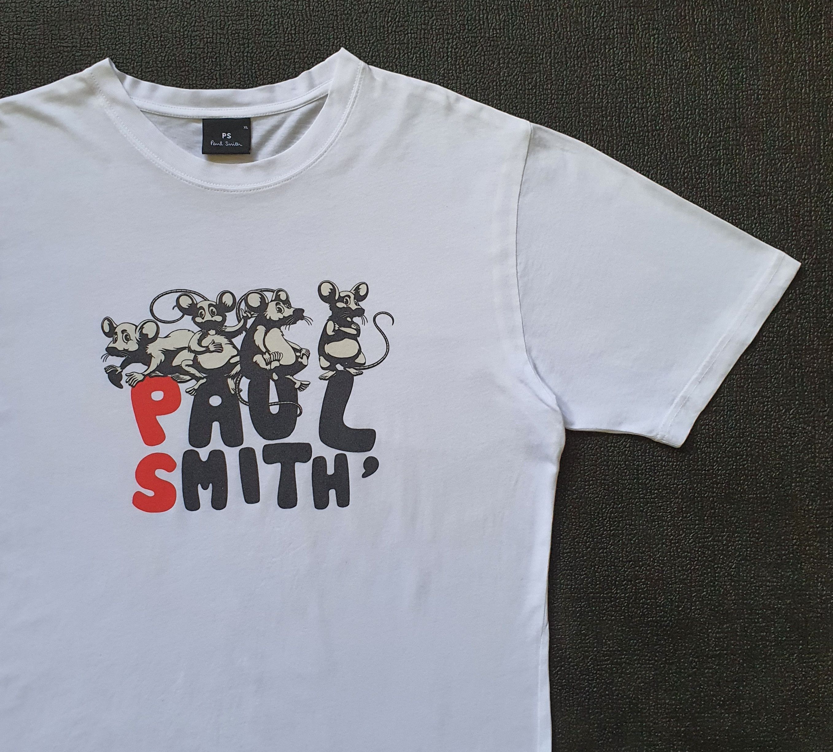 Paul Smith Paul Smith PS Rat Mouse Printed T shirt size L / XL Size US L / EU 52-54 / 3 - 4 Thumbnail