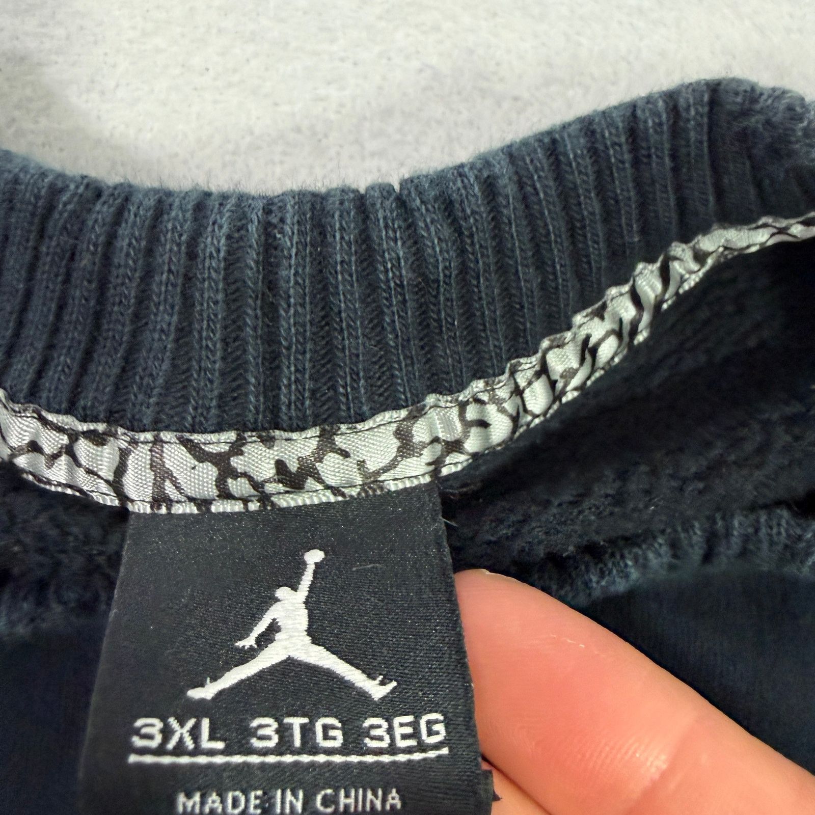 Jordan Brand Nike Air Jordan Flight Logo Sweatshirt Men's 3XL Speckle Size US XXL / EU 58 / 5 - 4 Thumbnail
