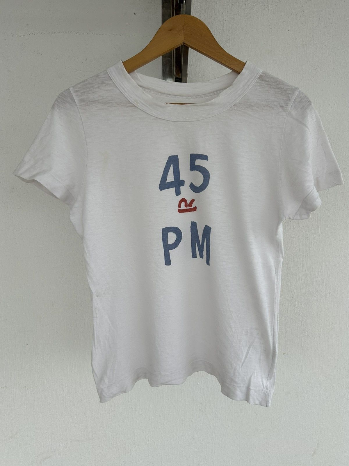 45rpm 45rpm Vintage Fronthit White Tee Size US M / EU 48-50 / 2 - 1 Thumbnail