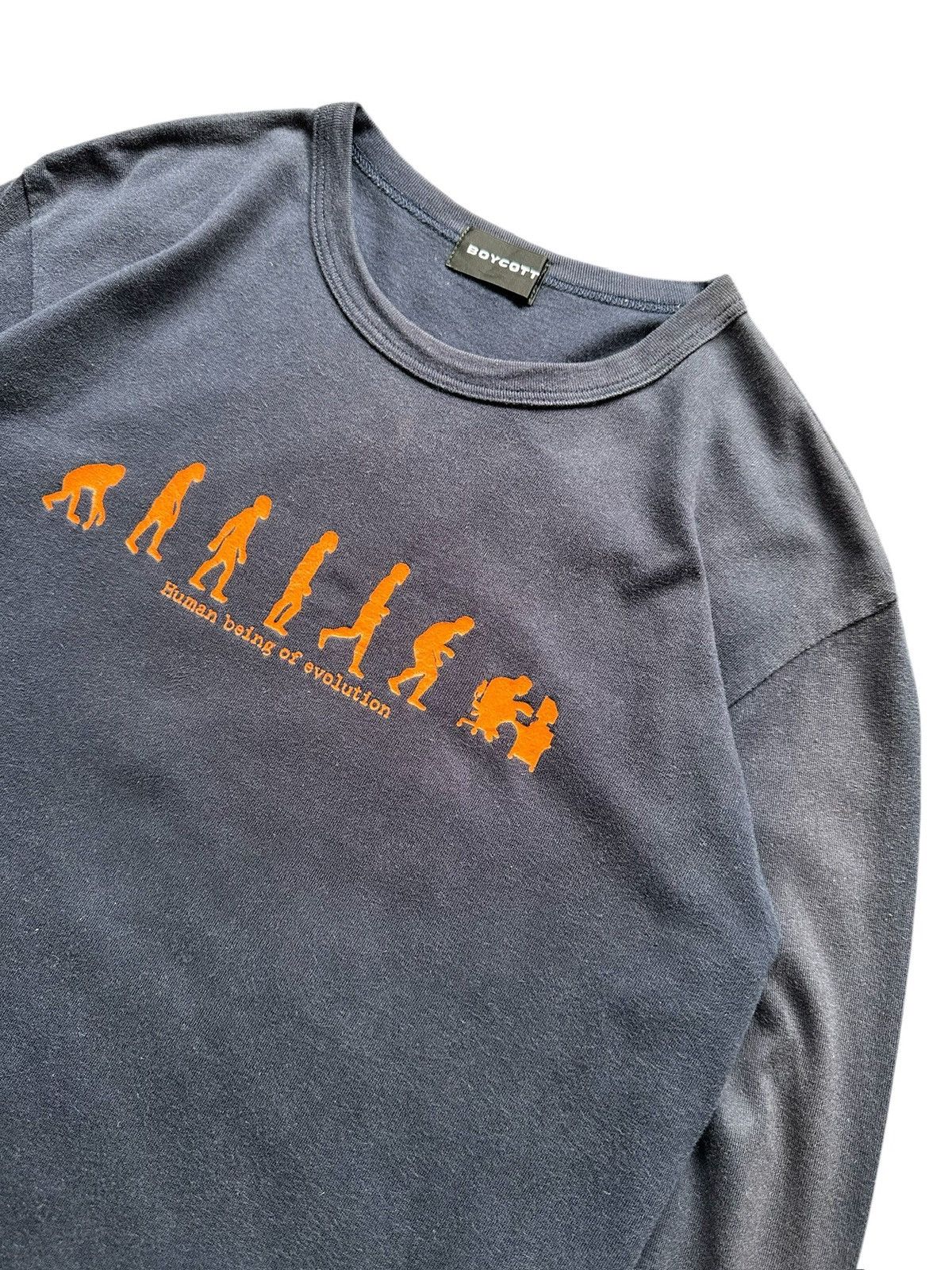 Boycott 90's Boycott '' Human being of Revolution " sun faded Size US M / EU 48-50 / 2 - 4 Thumbnail