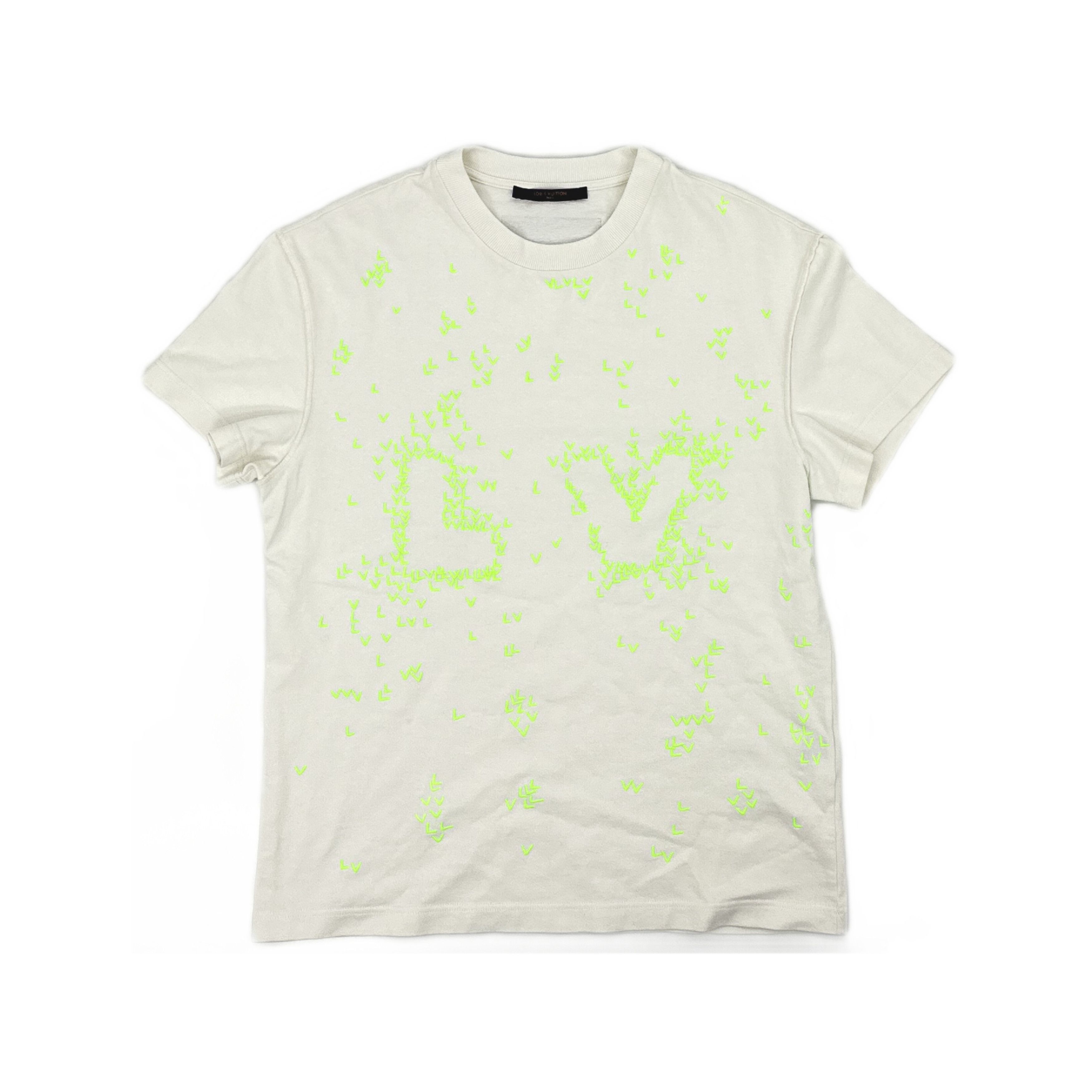 Louis Vuitton Louis Vuitton Neon Embroidered LV Logo T-Shirt XS Size US XS / EU 42 / 0 - 1 Thumbnail