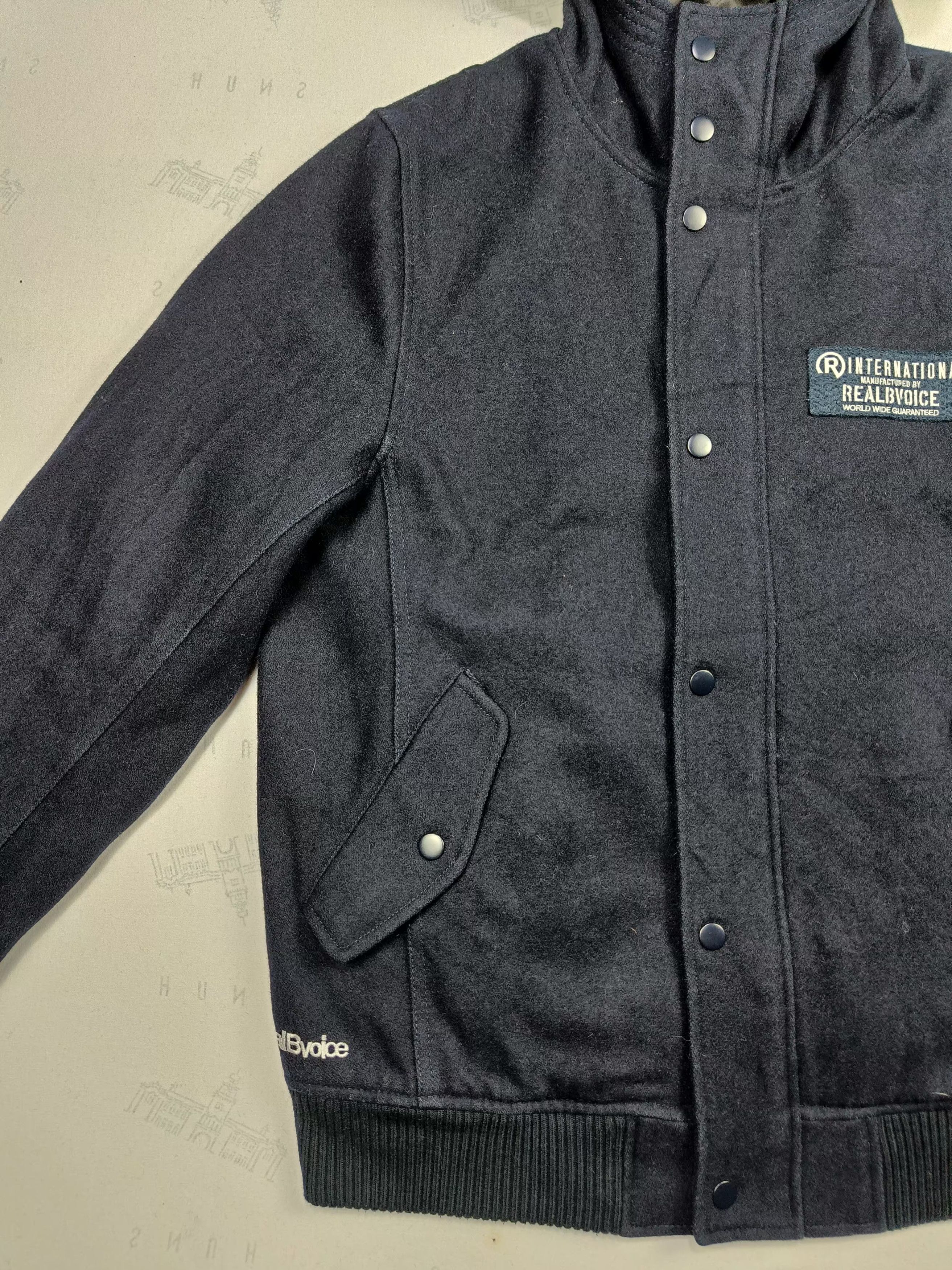 Japanese Brand Hype🔥RealBvoice Wool Zipper Hoodie Jacket Size US L / EU 52-54 / 3 - 10 Thumbnail
