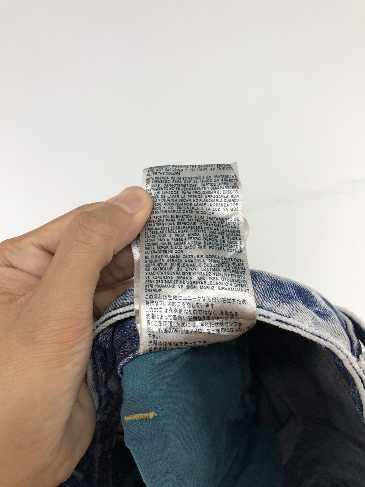 Diesel Vintage Diesel Larkee Distressed Stone Wash Jeans Size US 32 / EU 48 - 25 Thumbnail