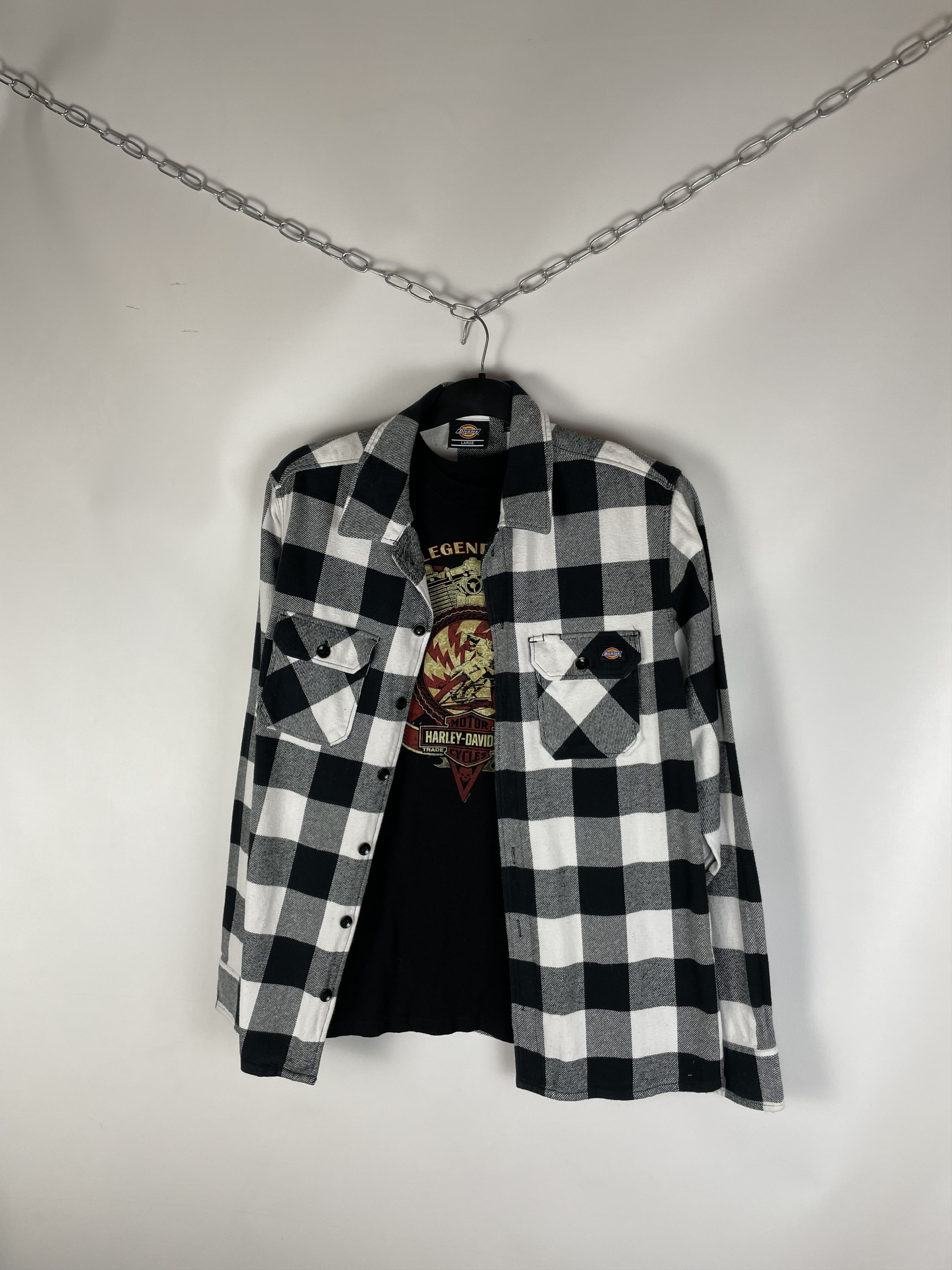 Dickies Flannel Dickies Vintage Mens Shirt Size US L / EU 52-54 / 3 - 2 Thumbnail
