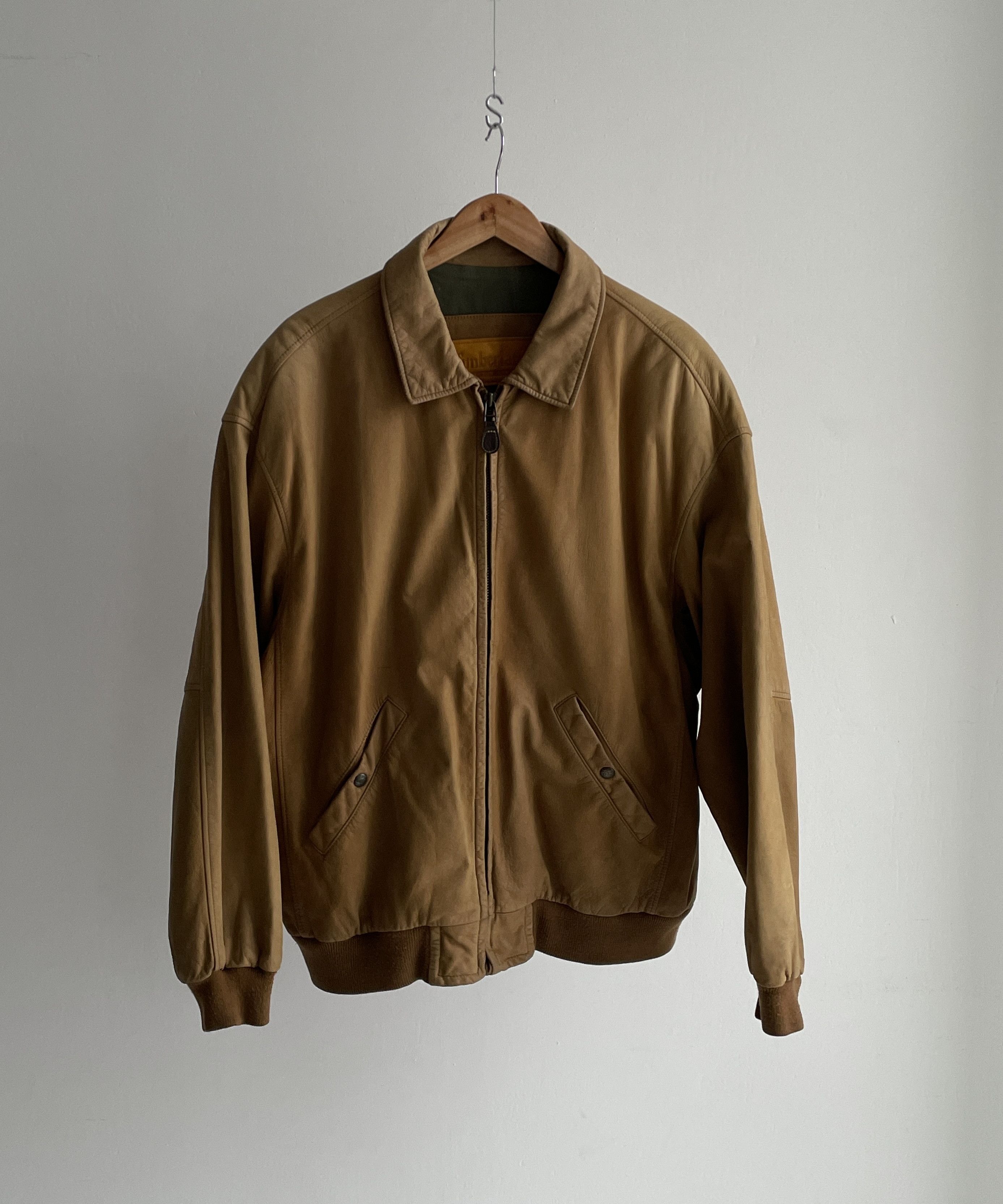 Bomber Jacket × Leather Jacket × Timberland TIMBERLAND Jacket Coat 